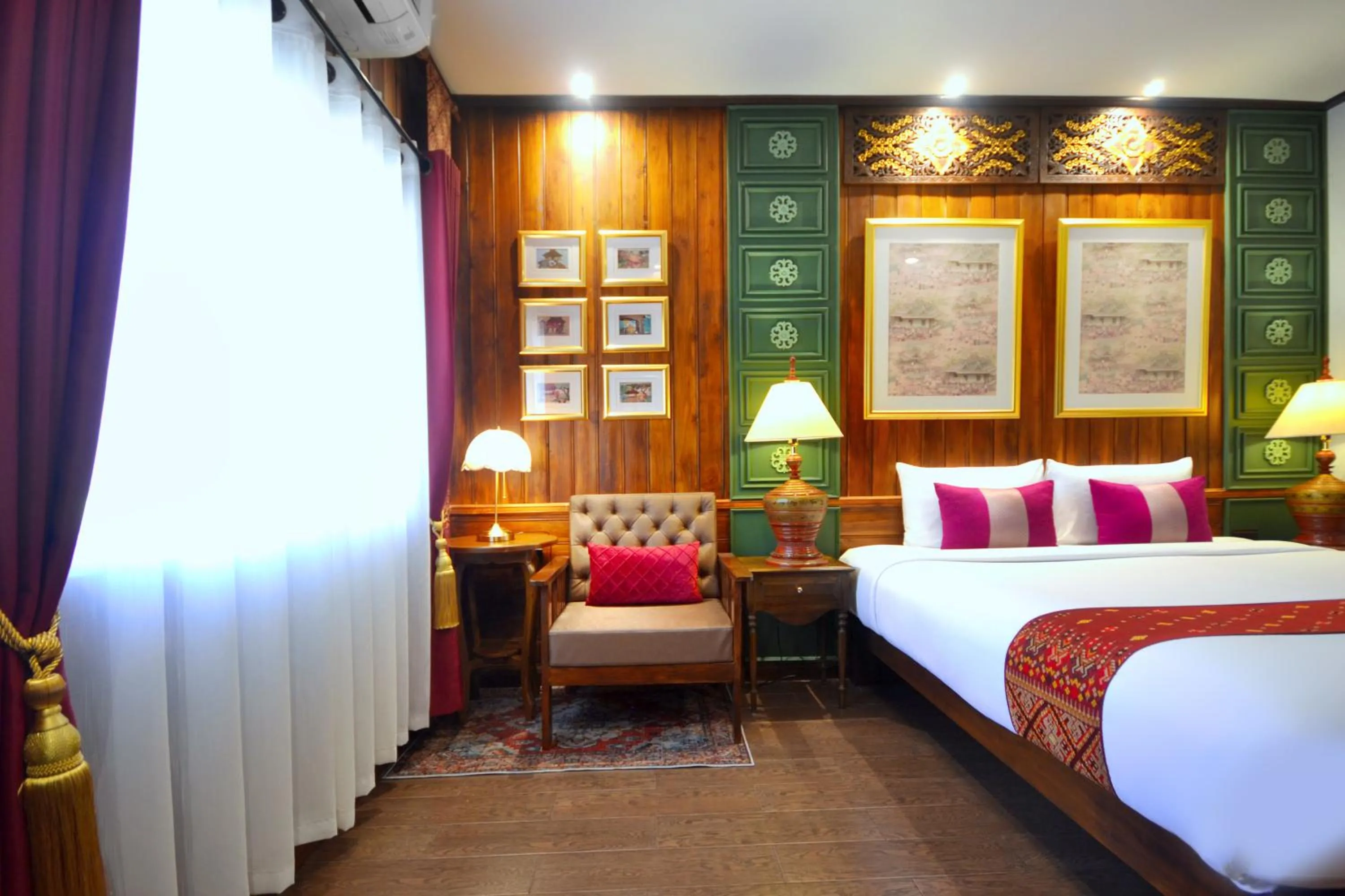 Bed in Thai Thai Sukhothai Resort