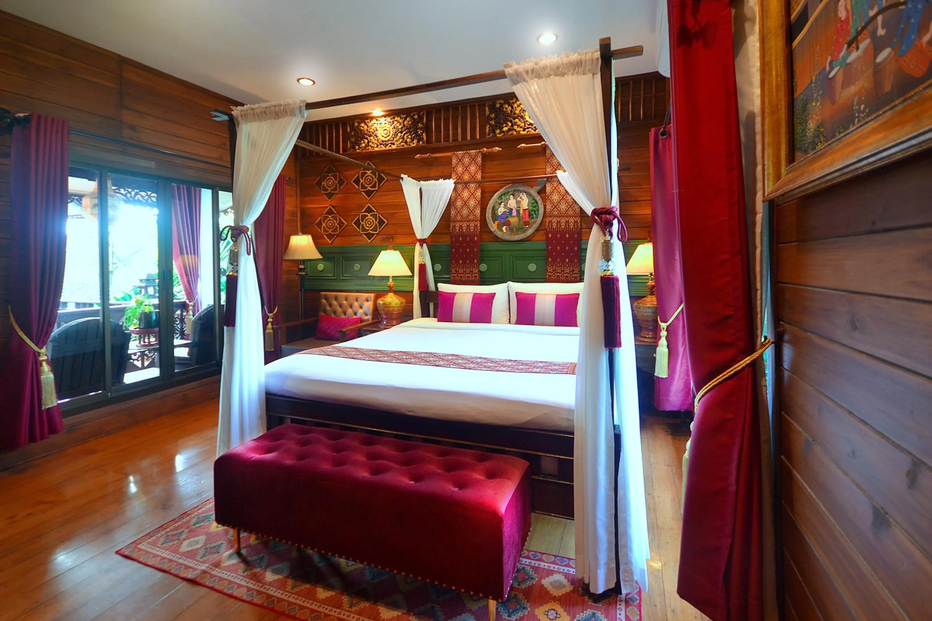 Bed in Thai Thai Sukhothai Resort