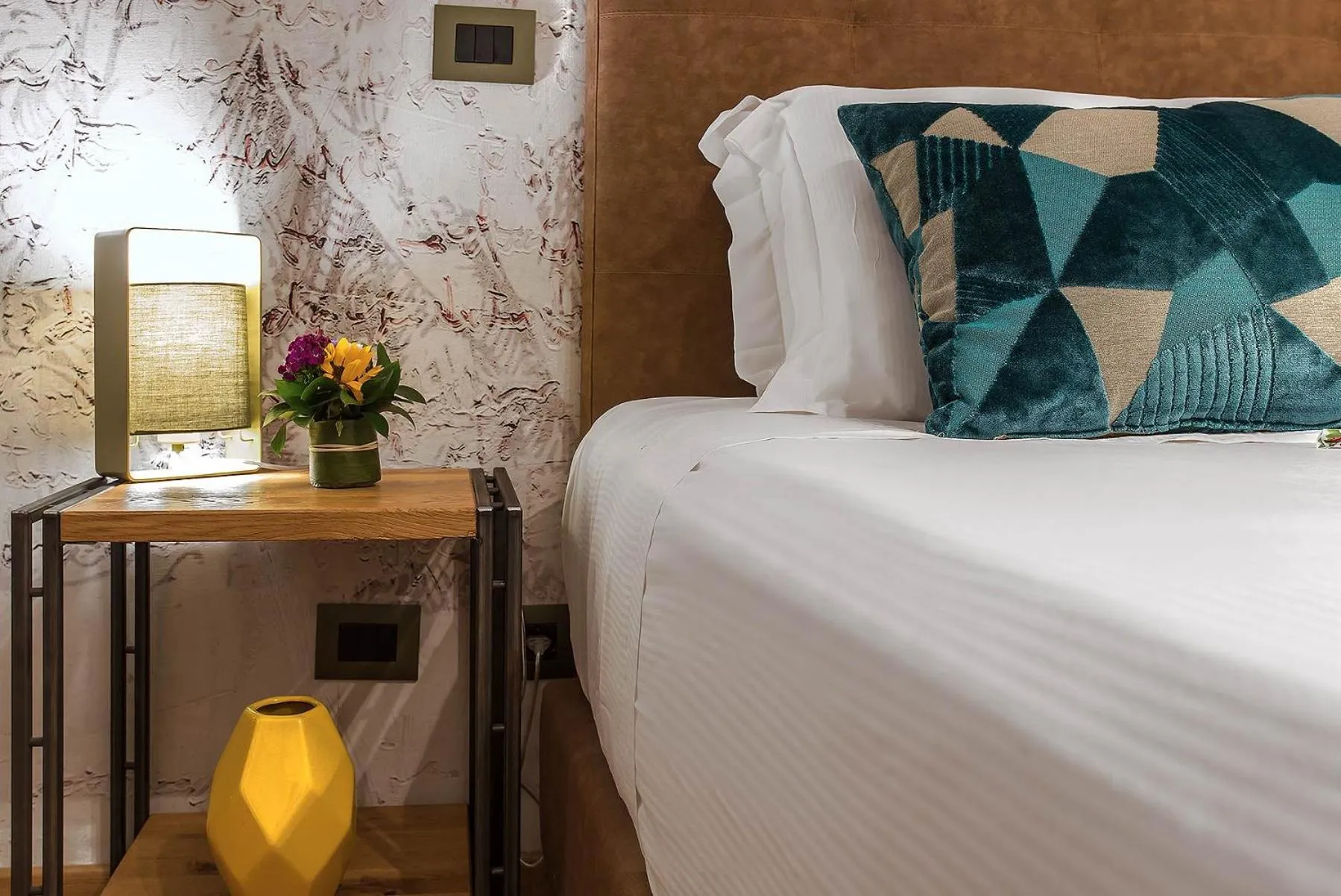 Decorative detail, Bed in Navona Essence Hotel