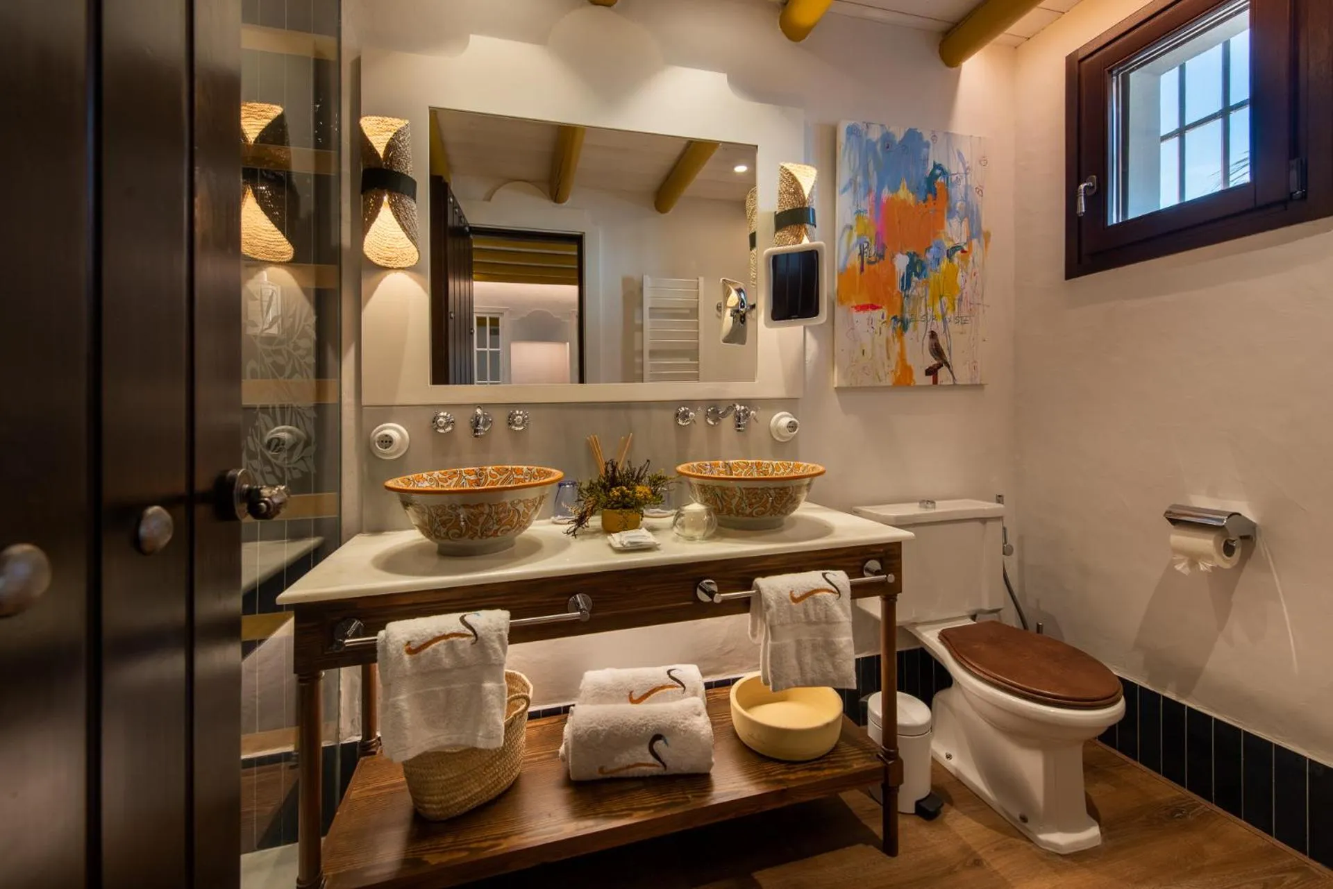 Bathroom in Hotel La Malvasía