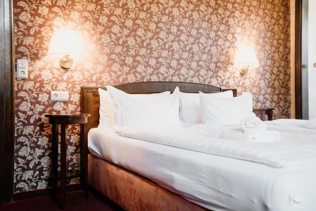 Bed in Schlosshotel Stecklenberg