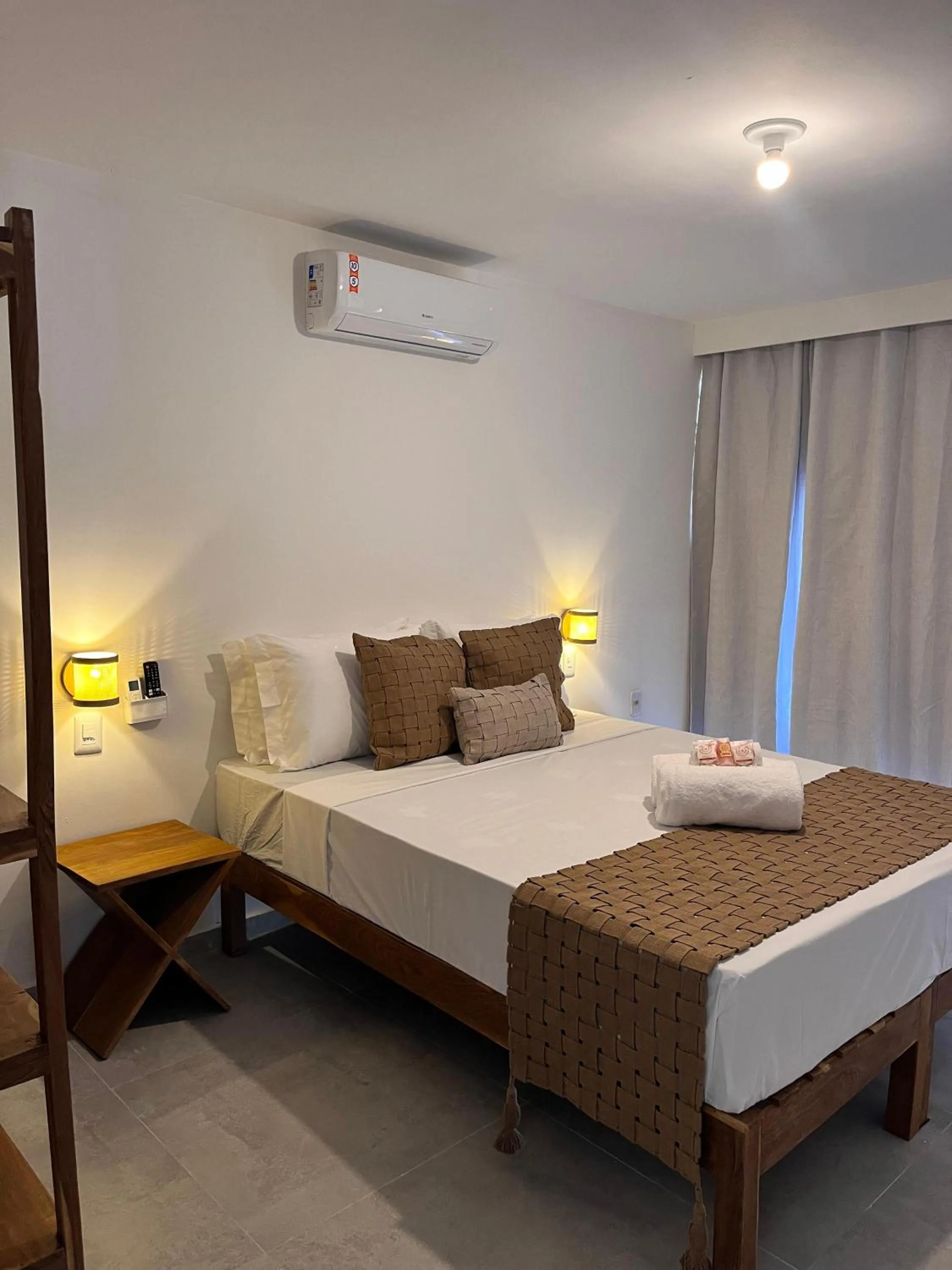 Bed in Pousada Enero