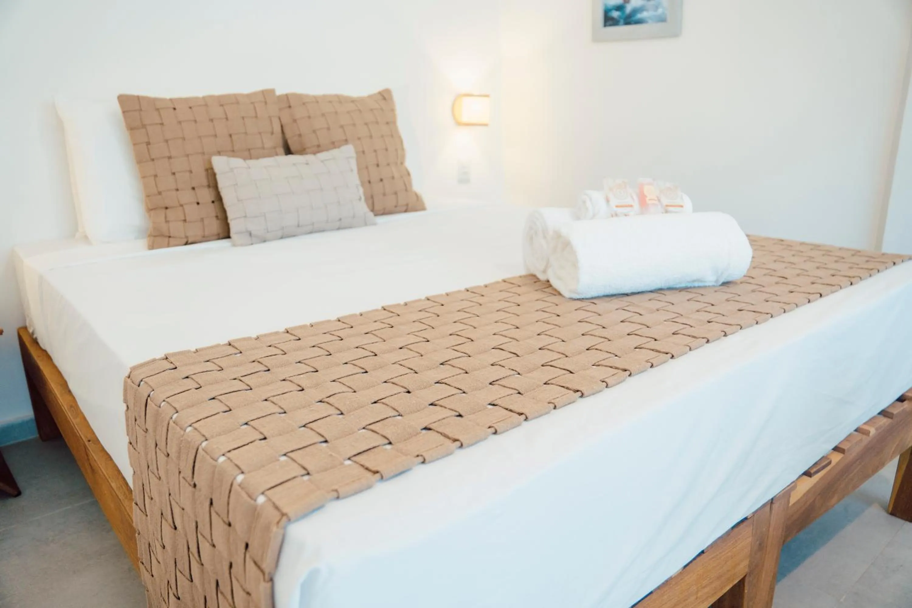 Bed in Pousada Enero