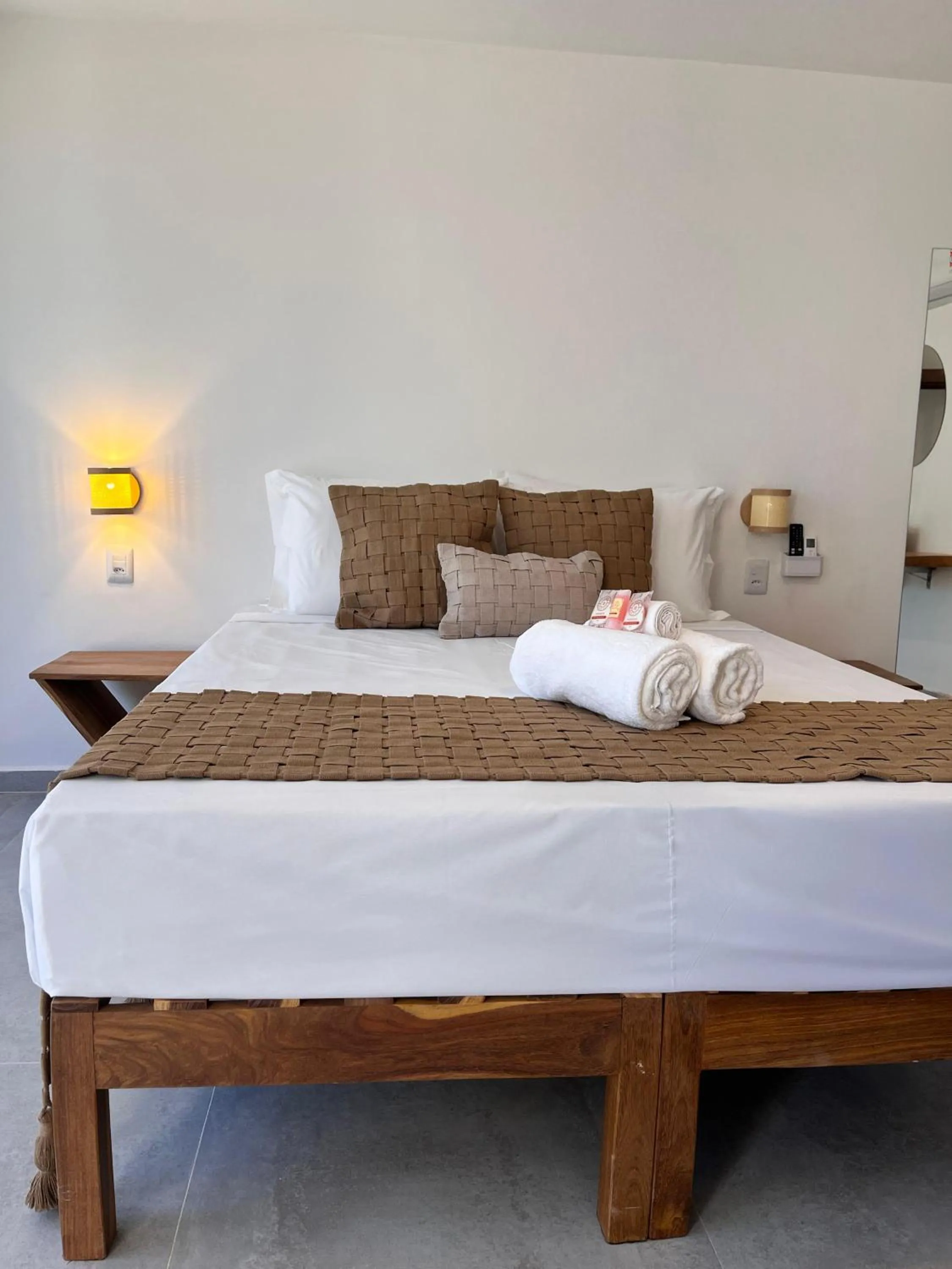 Bed in Pousada Enero