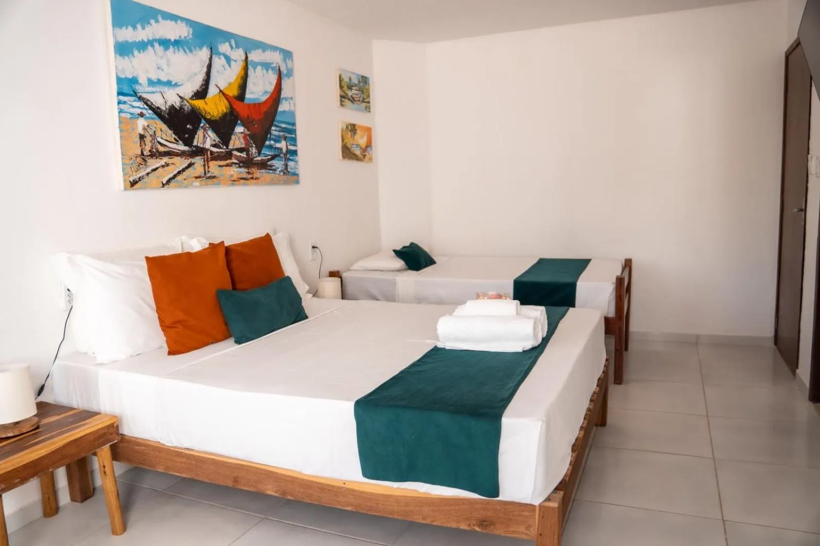 Bed in Pousada Enero