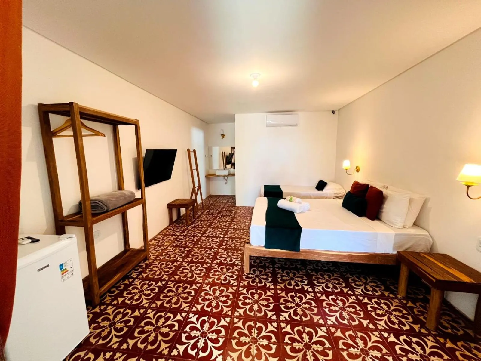 Bed in Pousada Enero