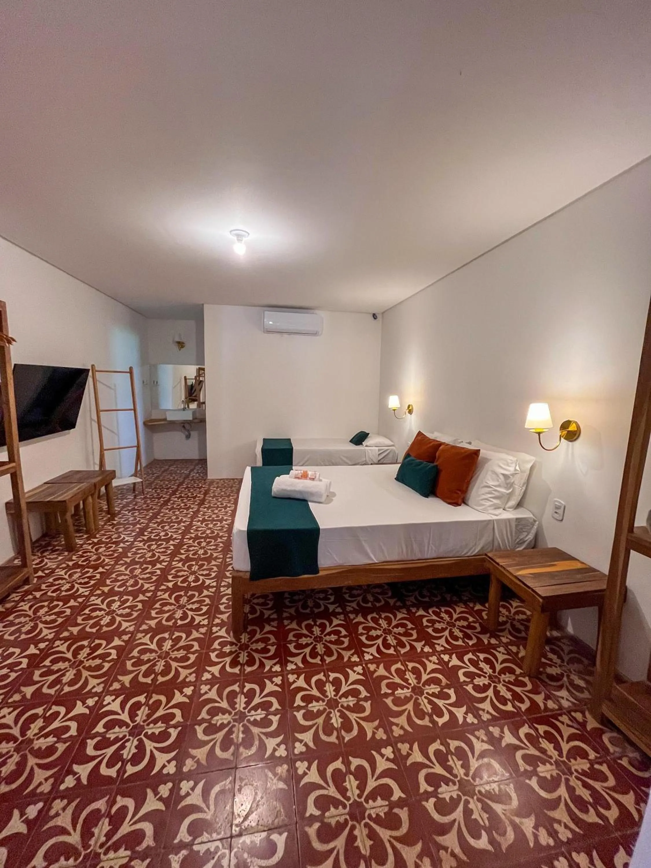 Bed in Pousada Enero