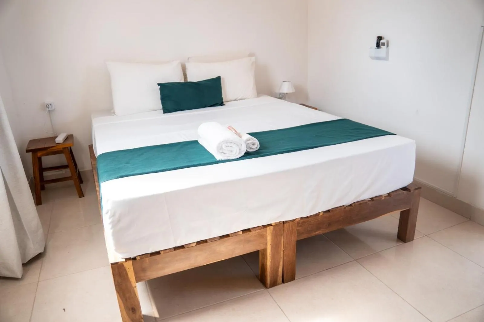 Bed in Pousada Enero