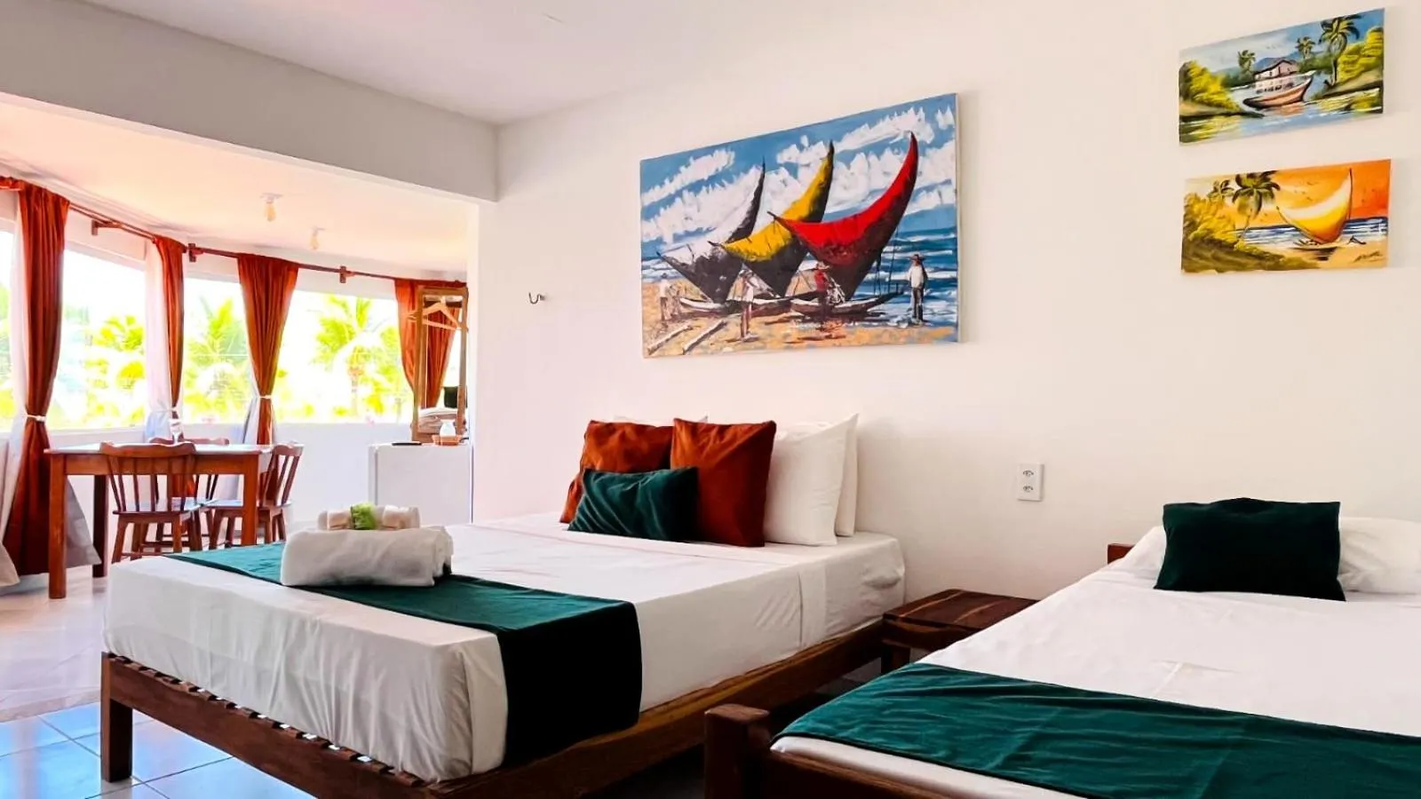 Bed in Pousada Enero