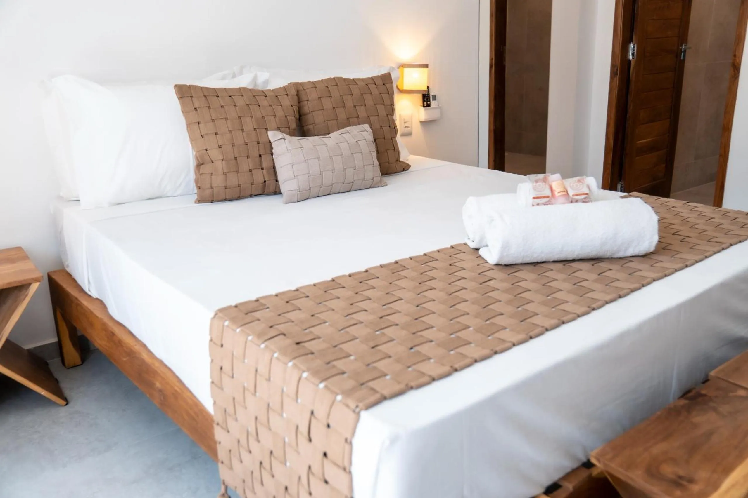 Bed in Pousada Enero