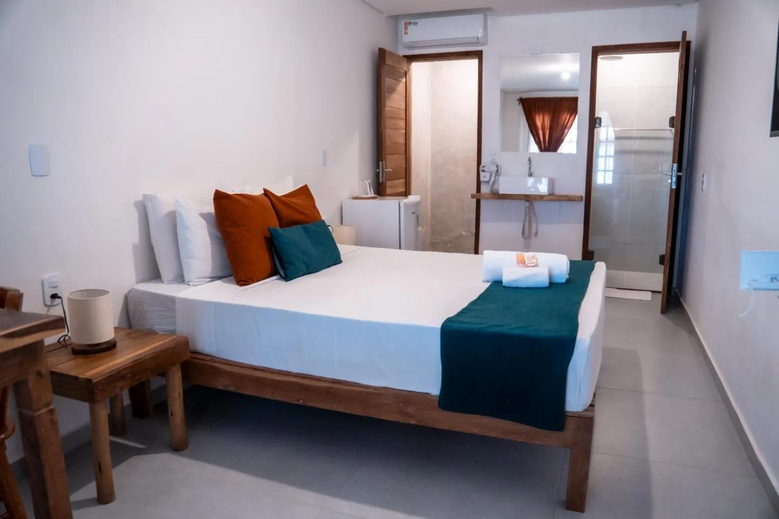 Bed in Pousada Enero