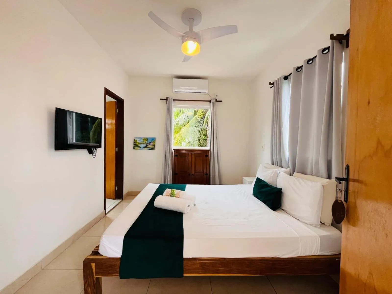 Bed in Pousada Enero