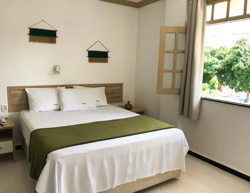 Bed in Pousada do Mingote