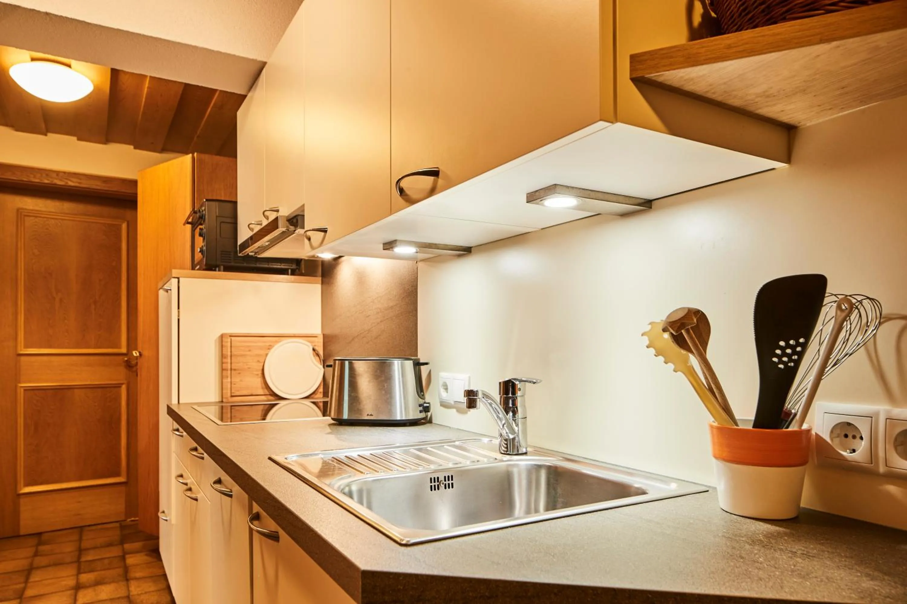 Kitchen or kitchenette in Haus Bergfrieden