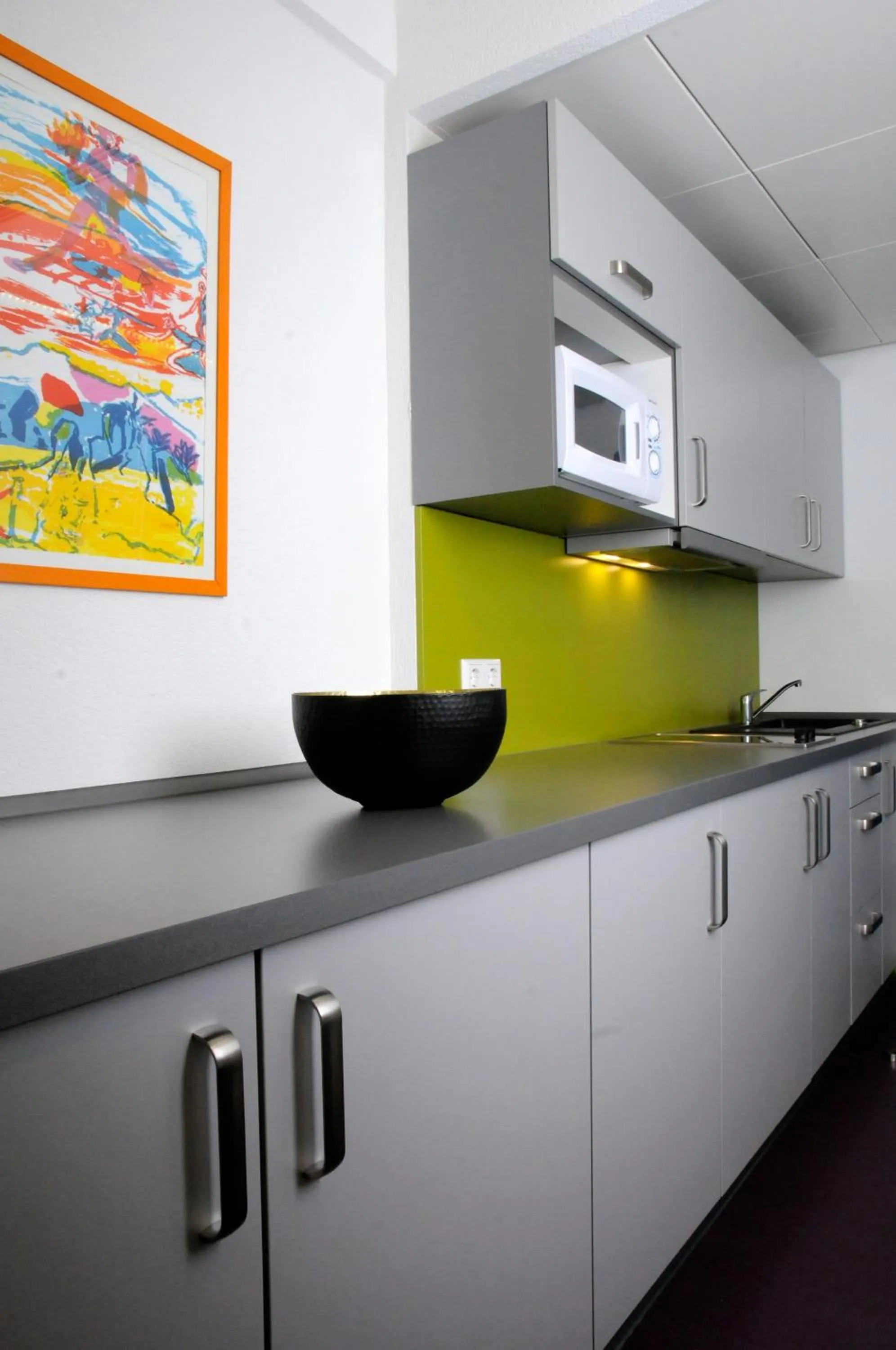 Kitchen or kitchenette in Domus Hotel