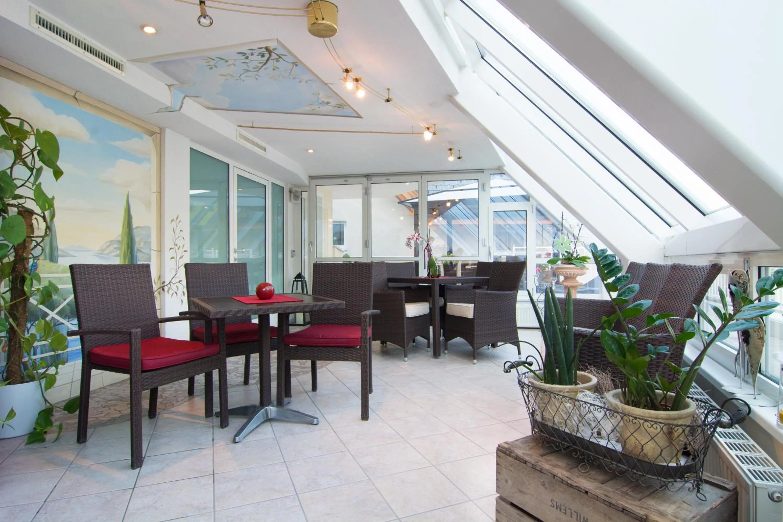 Seating area in Alphotel Garni Salner