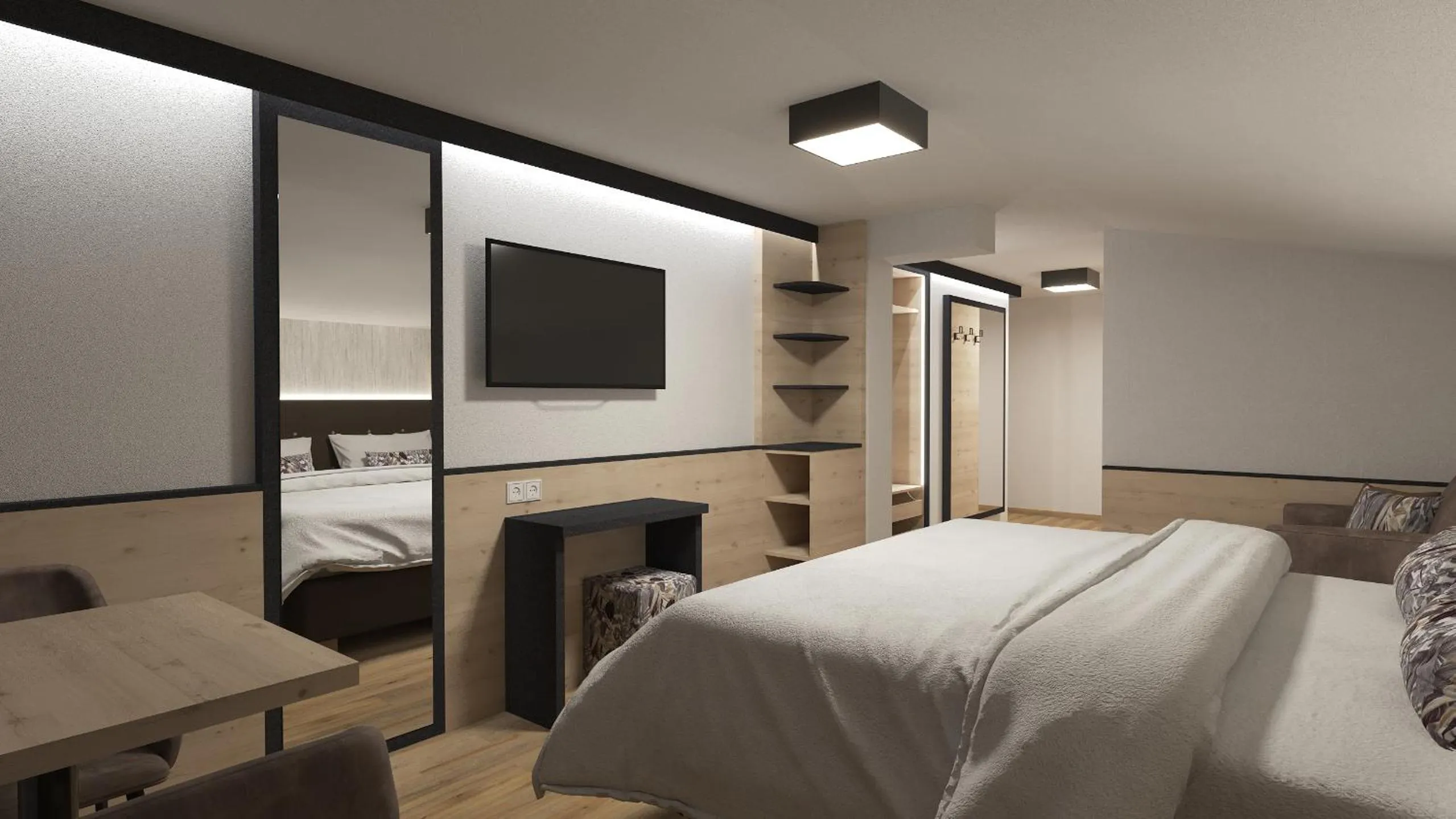 Bed in Alphotel Garni Salner