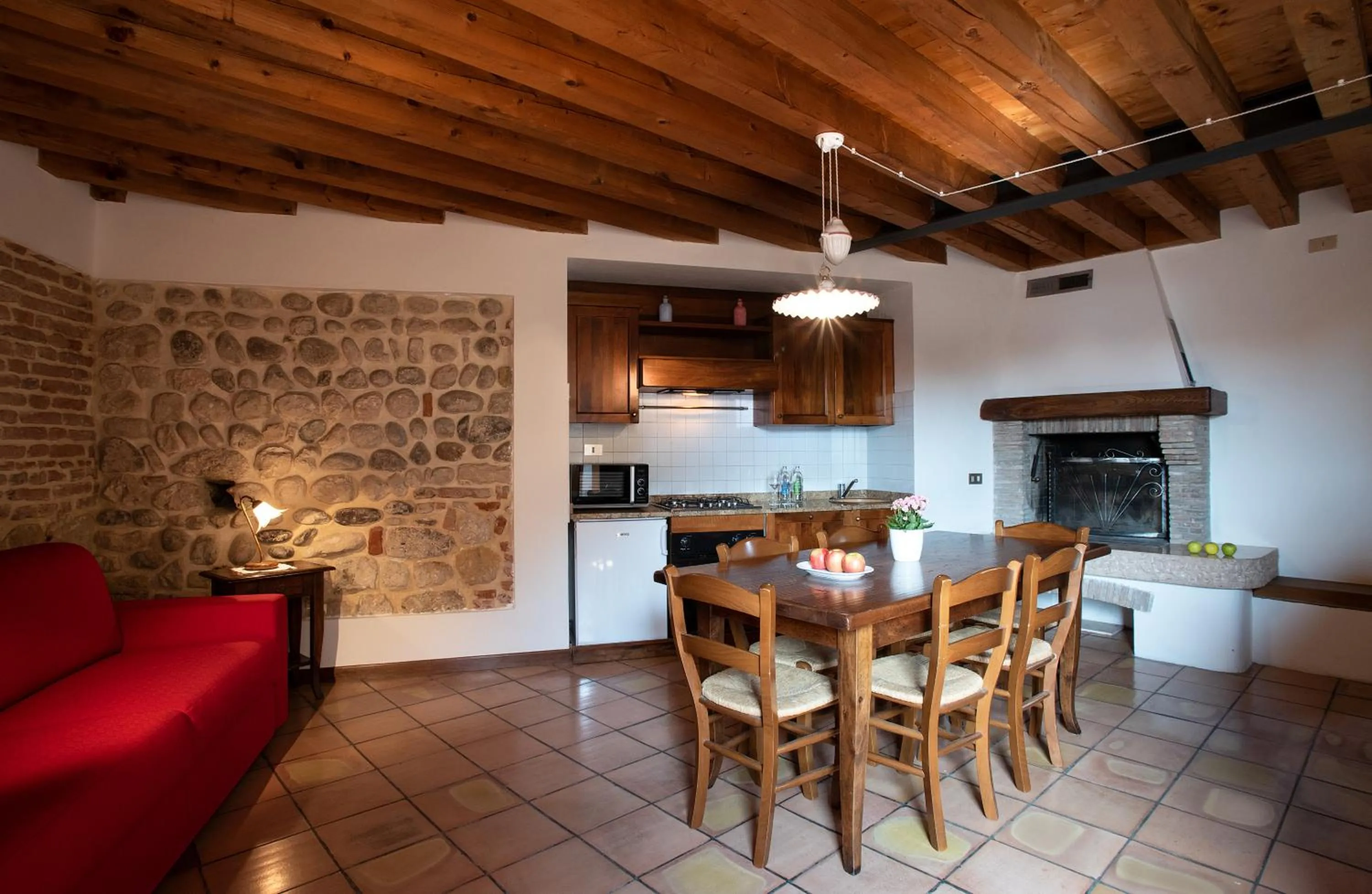 Kitchen or kitchenette in Hotel Al Castello