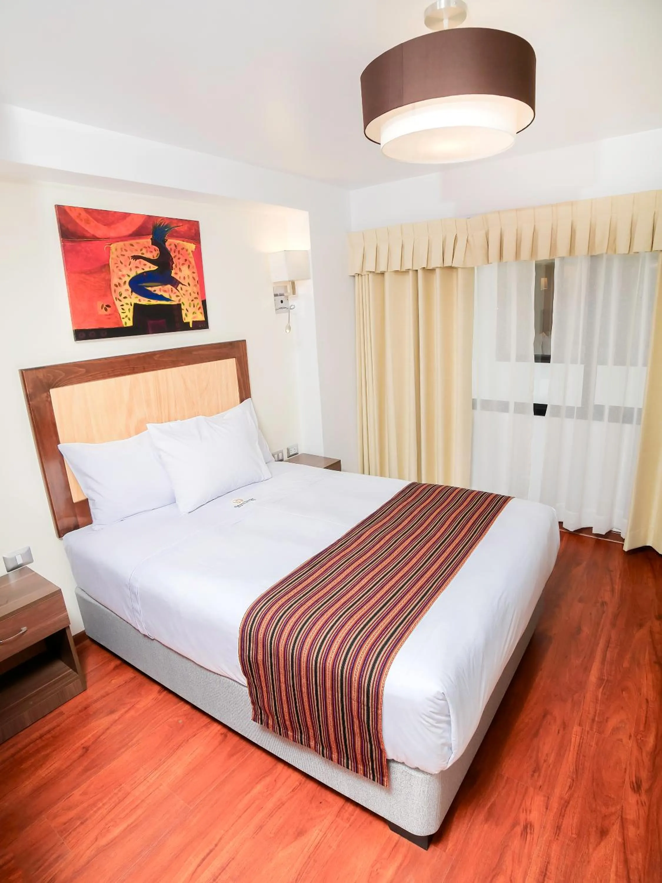 Bedroom, Bed in Golden Sunrise Machupicchu