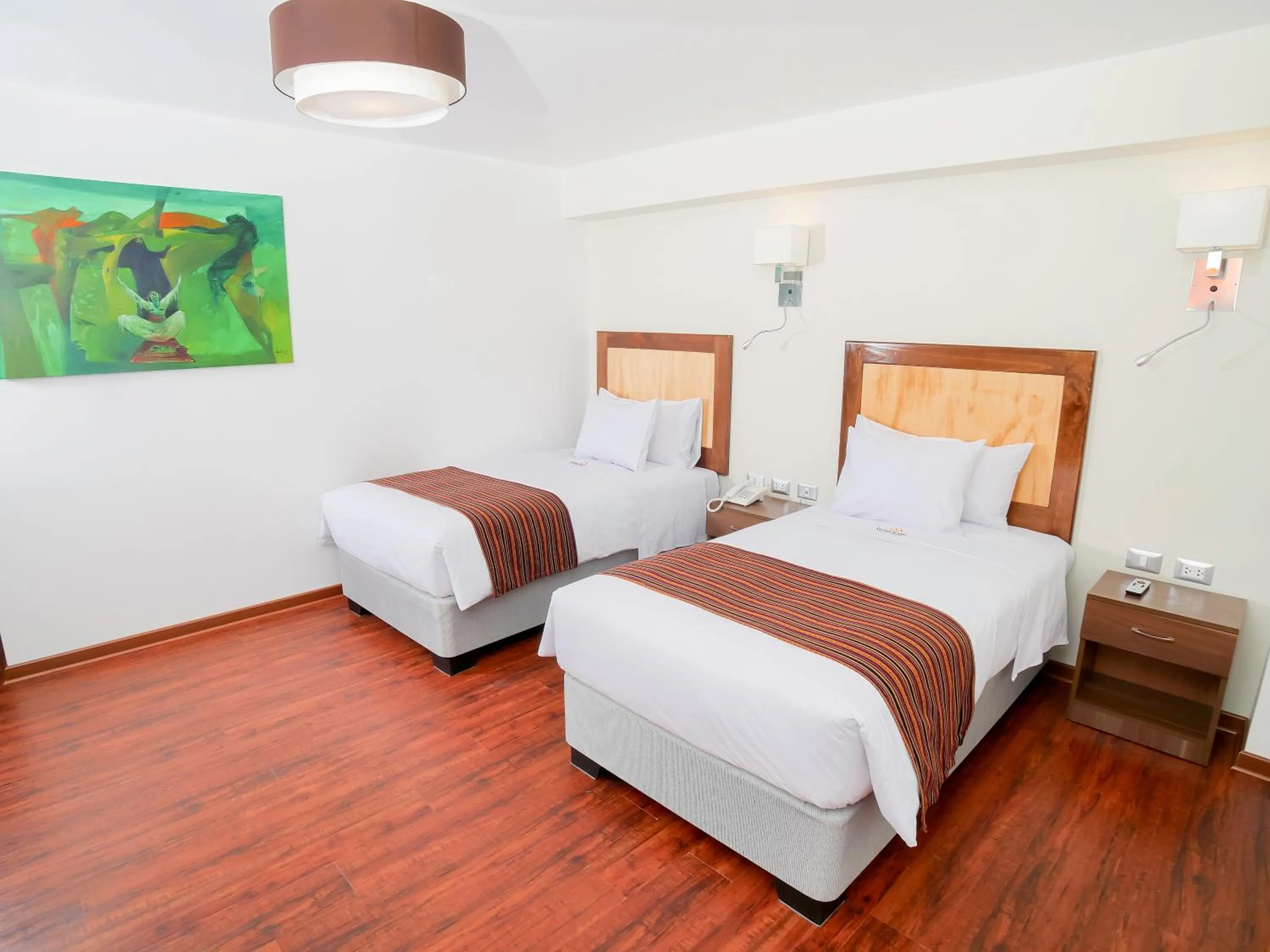 Bed in Golden Sunrise Machupicchu