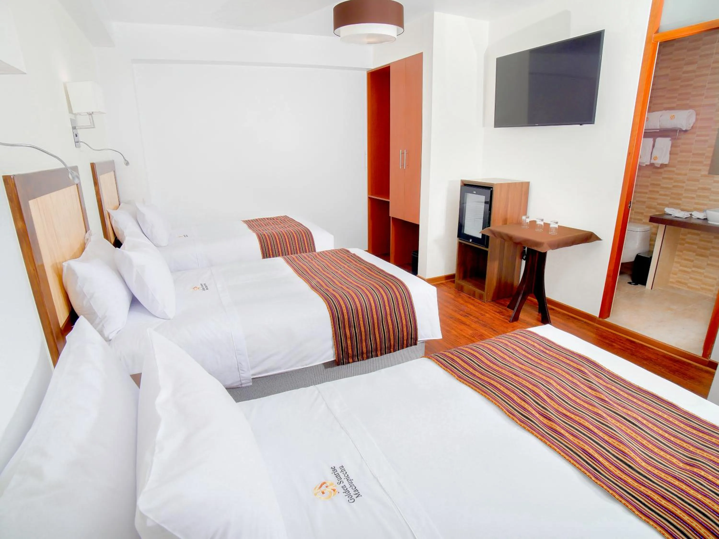 Staff, Bed in Golden Sunrise Machupicchu