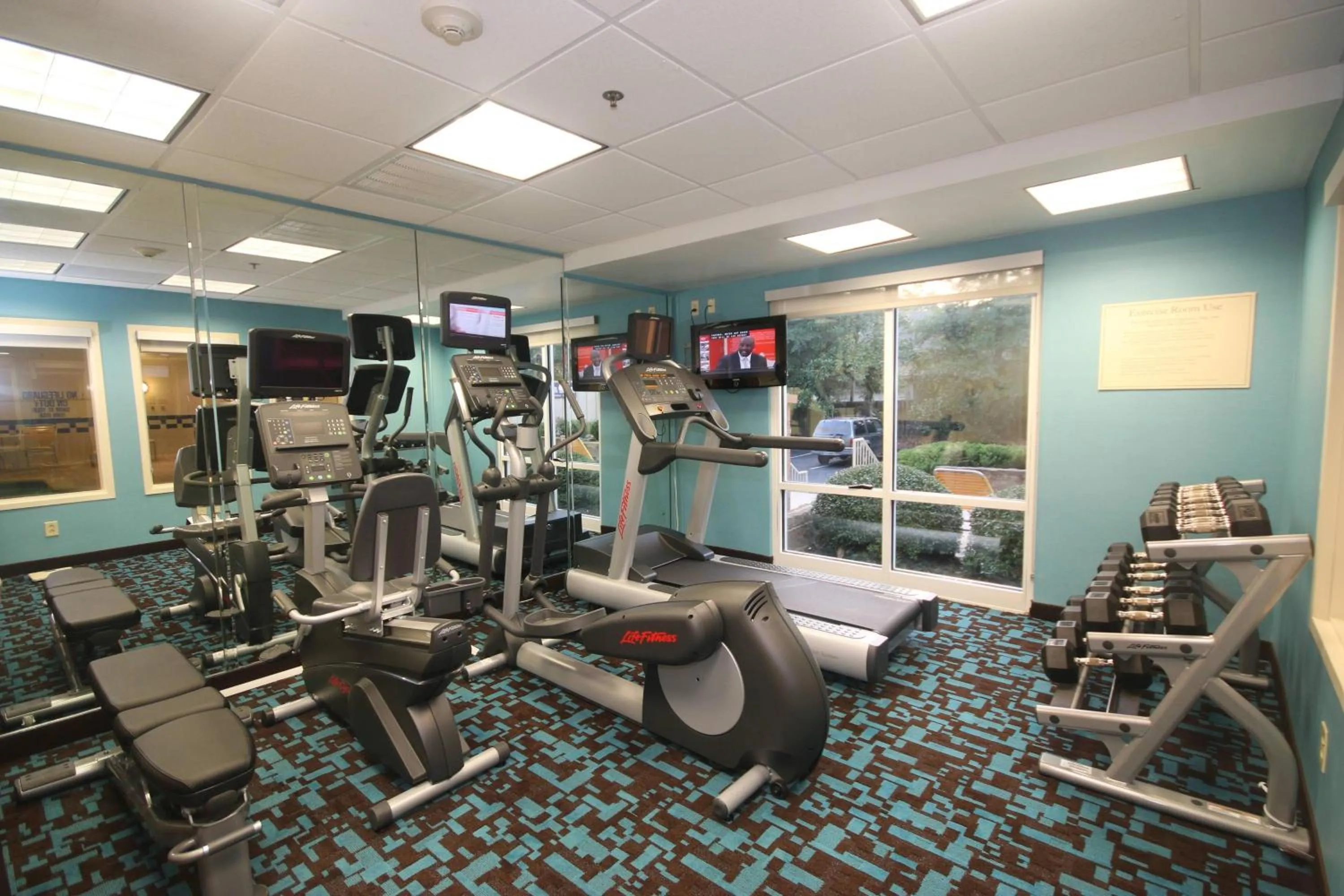 Fitness centre/facilities in Fairfield Inn & Suites by Marriott Aiken
