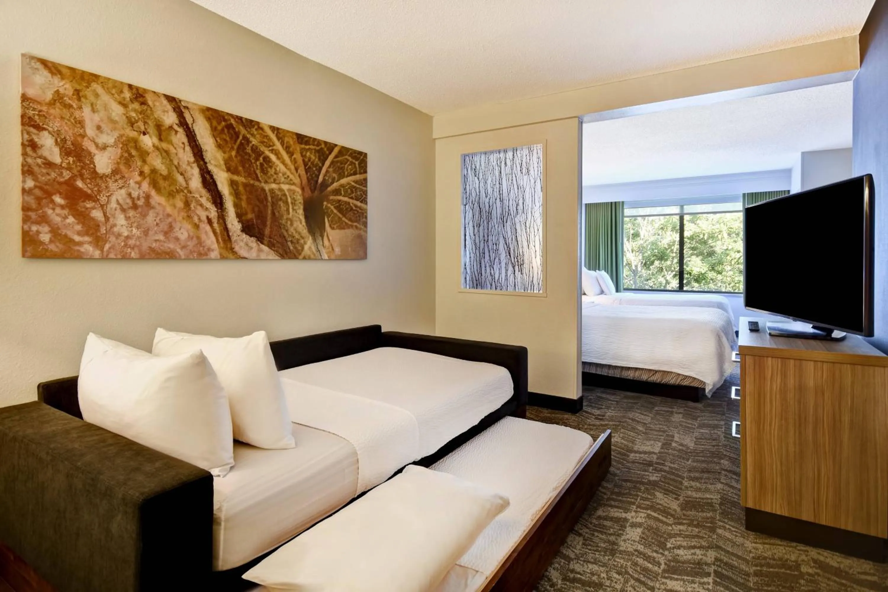 Bedroom, Bed in SpringHill Suites by Marriott Atlanta Kennesaw