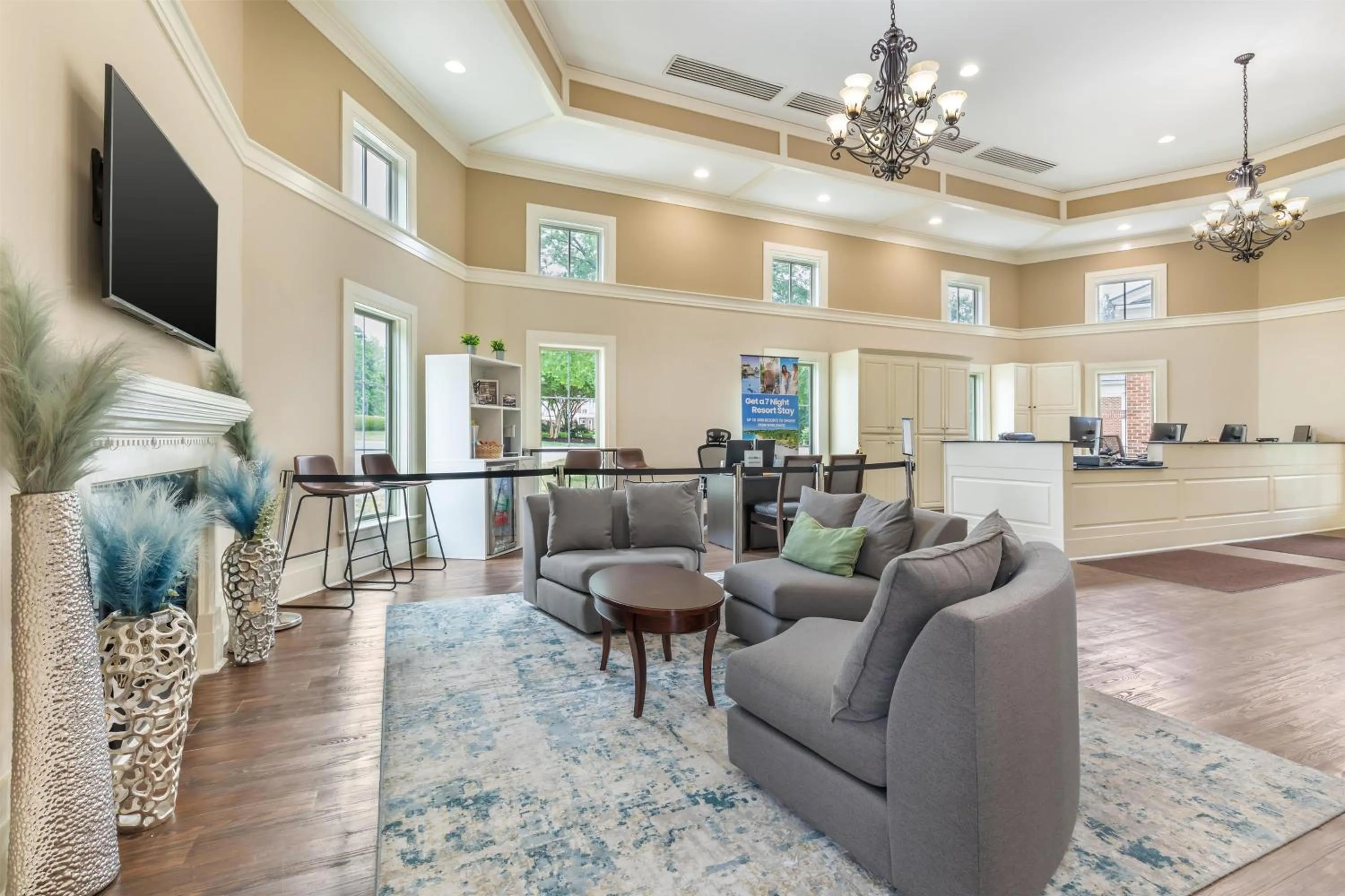 Lobby or reception in Hilton Vacation Club Greensprings Williamsburg