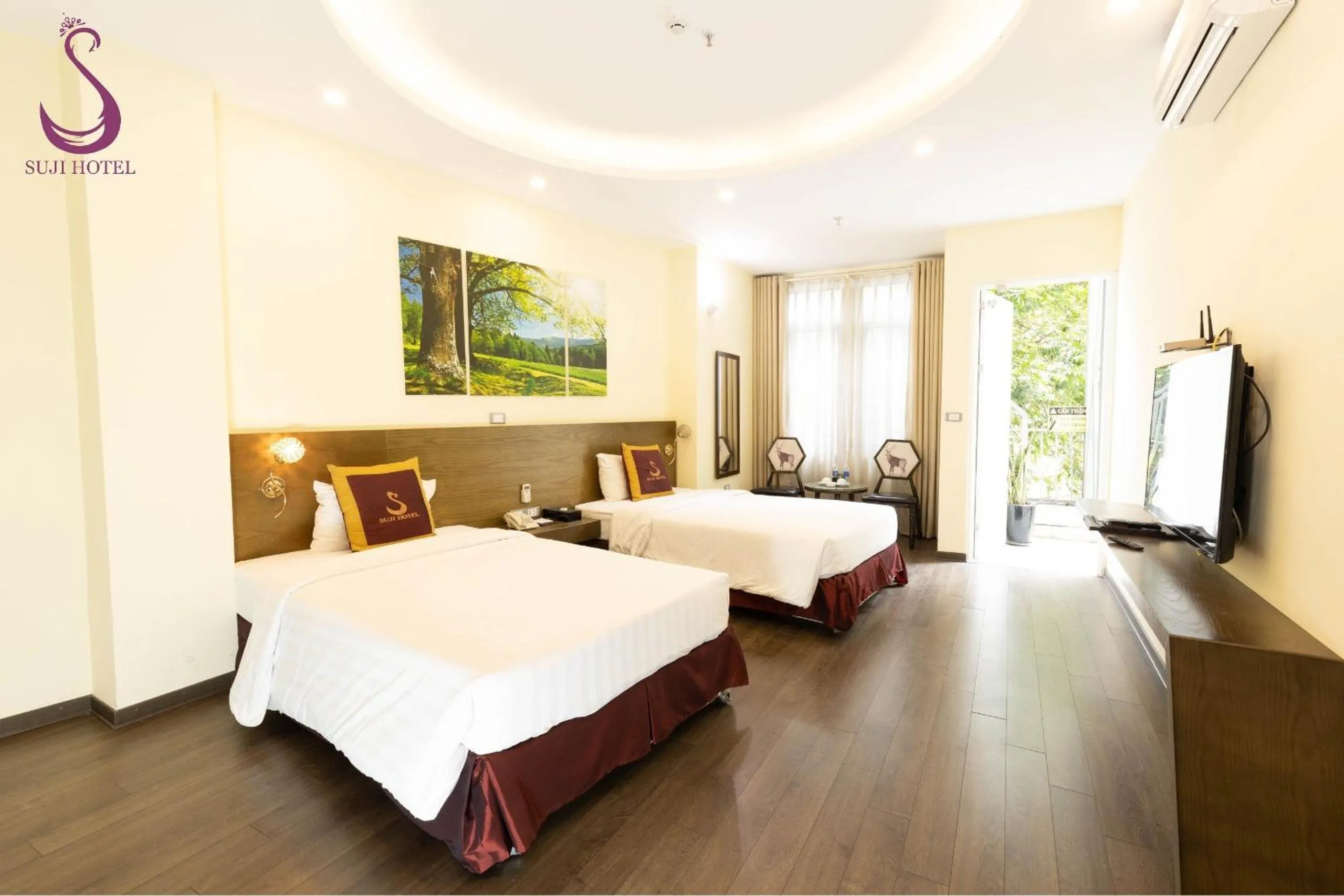 Bed in Suji My Dinh Hotel