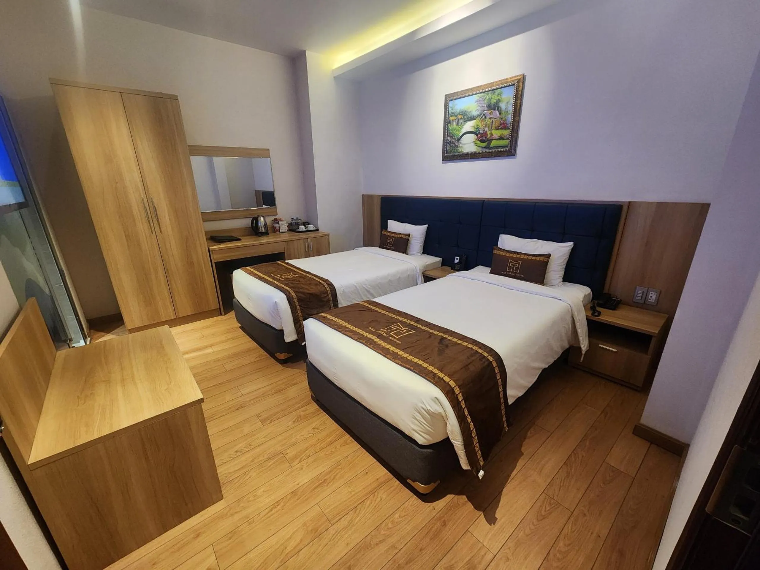 Bed in Mai Thang Hotel Da Lat