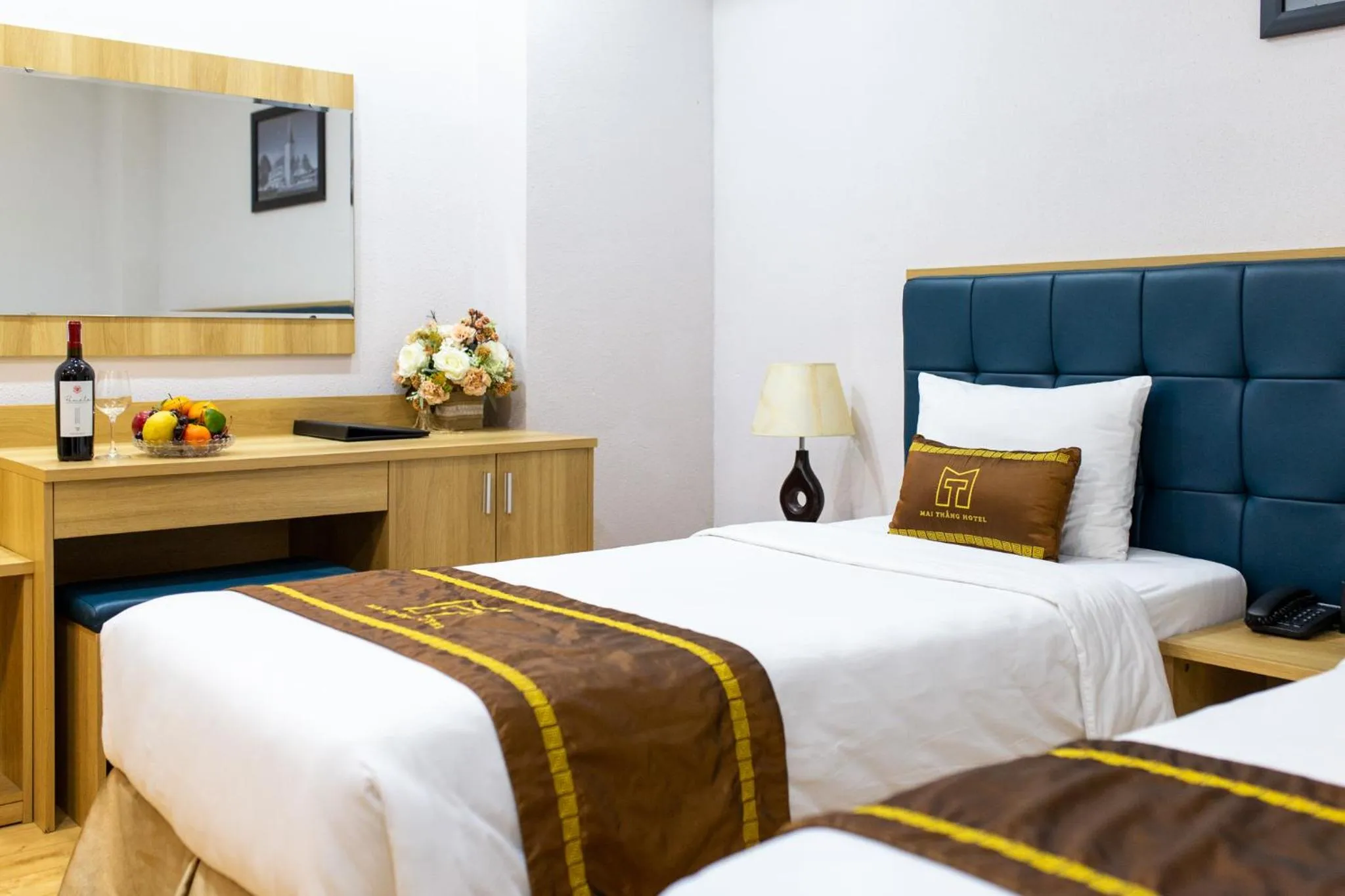 Bed in Mai Thang Hotel Da Lat