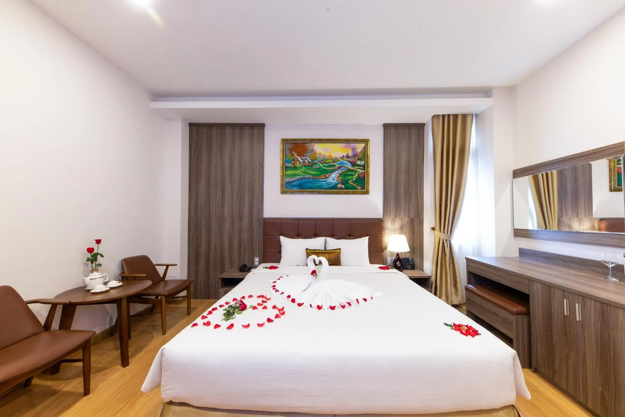 Bed in Mai Thang Hotel Da Lat