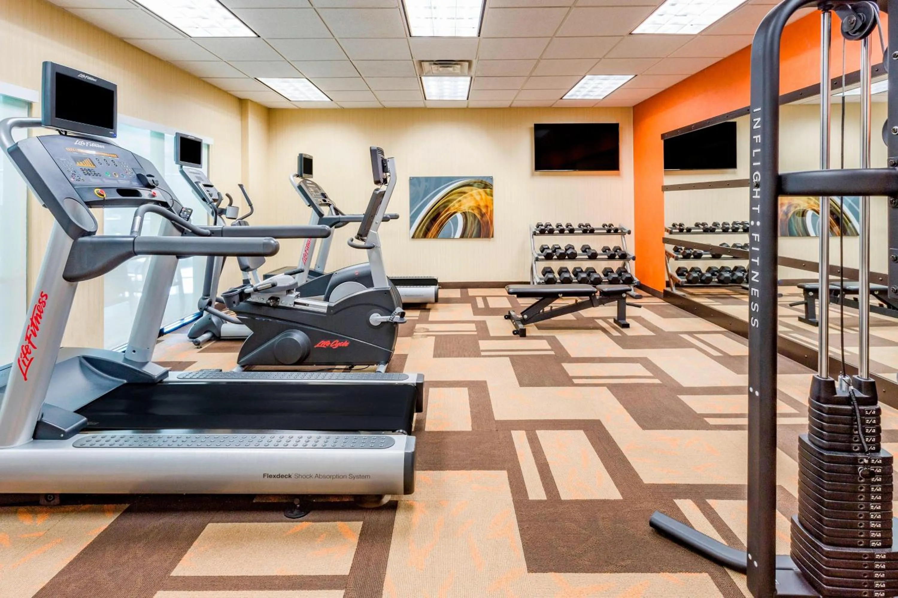 Fitness centre/facilities in Courtyard by Marriott Chicago Schaumburg/Woodfield Mall