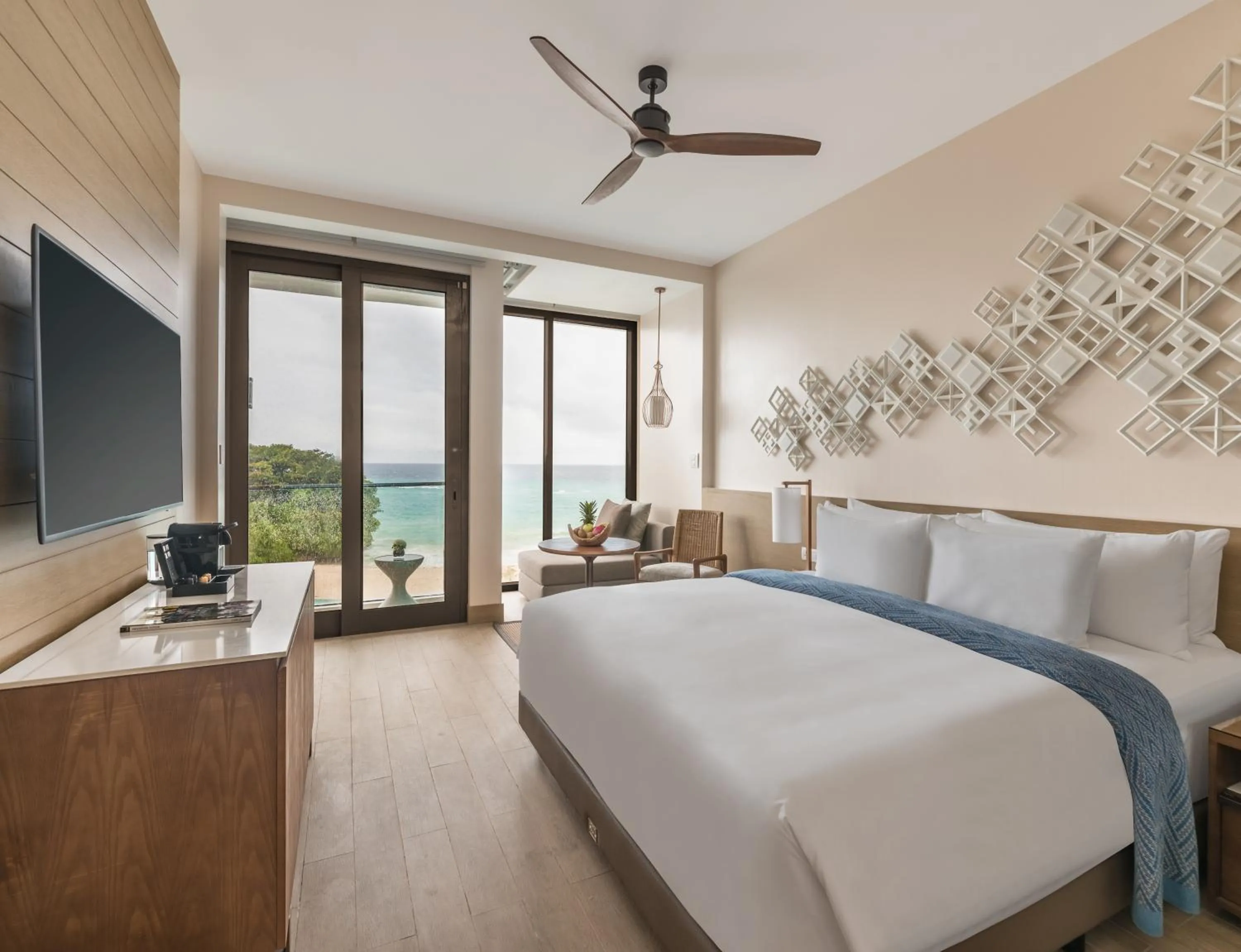 Bed in Crimson Resort and Spa Boracay