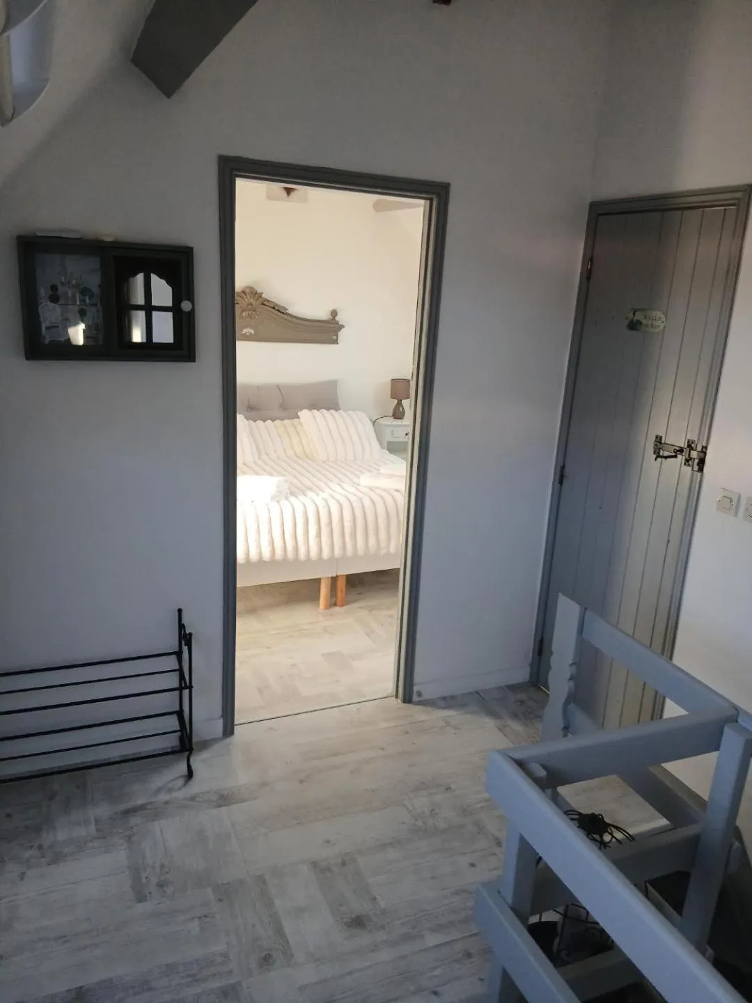 Bed in Chambres d'Hôtes La Clef des Champs Normandie Manche 50