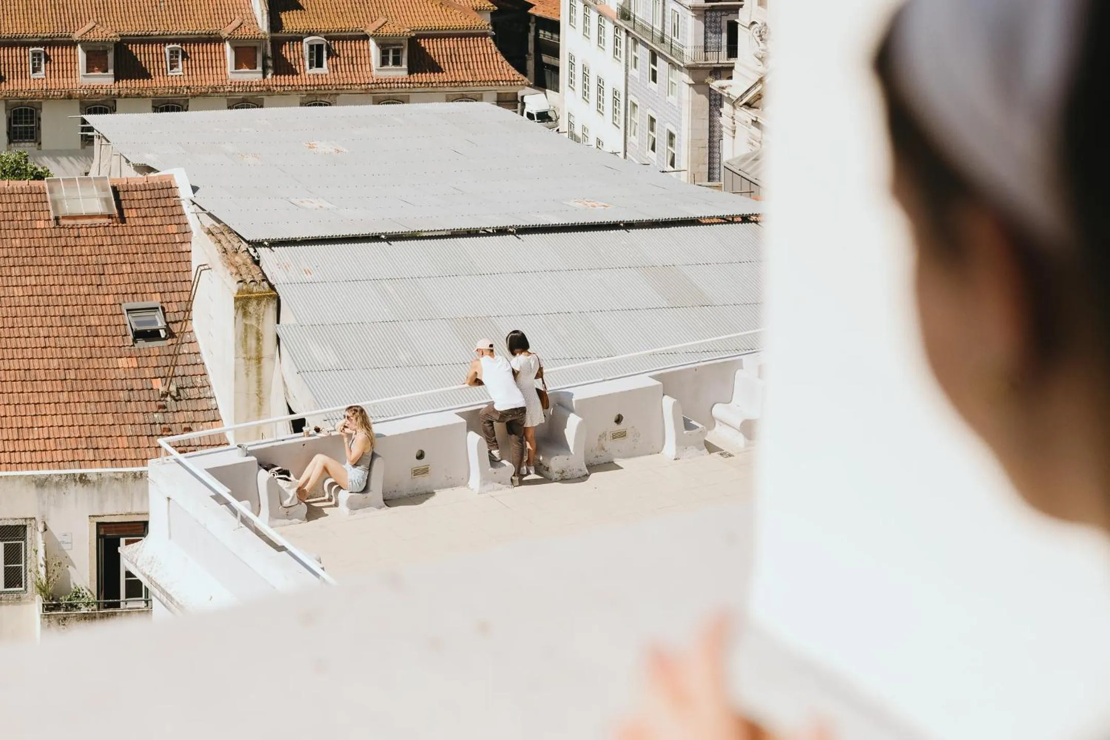 Balcony/Terrace in Lisb'on Hostel