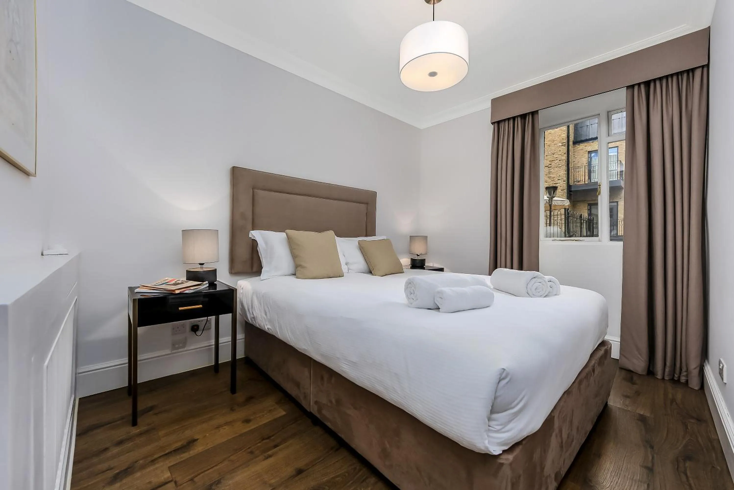 Bedroom, Bed in 10 Curzon Street by Mansley