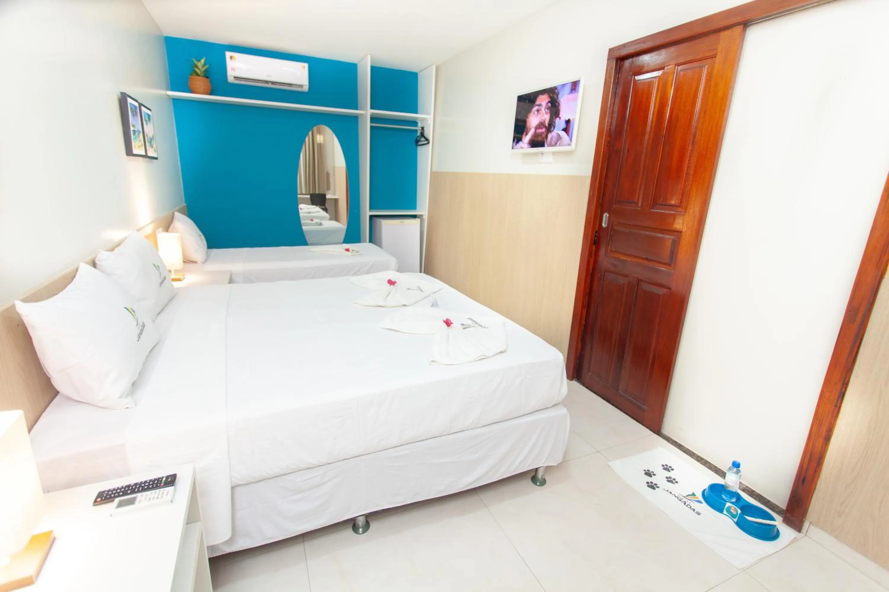 Bed in Hotel Jangadas