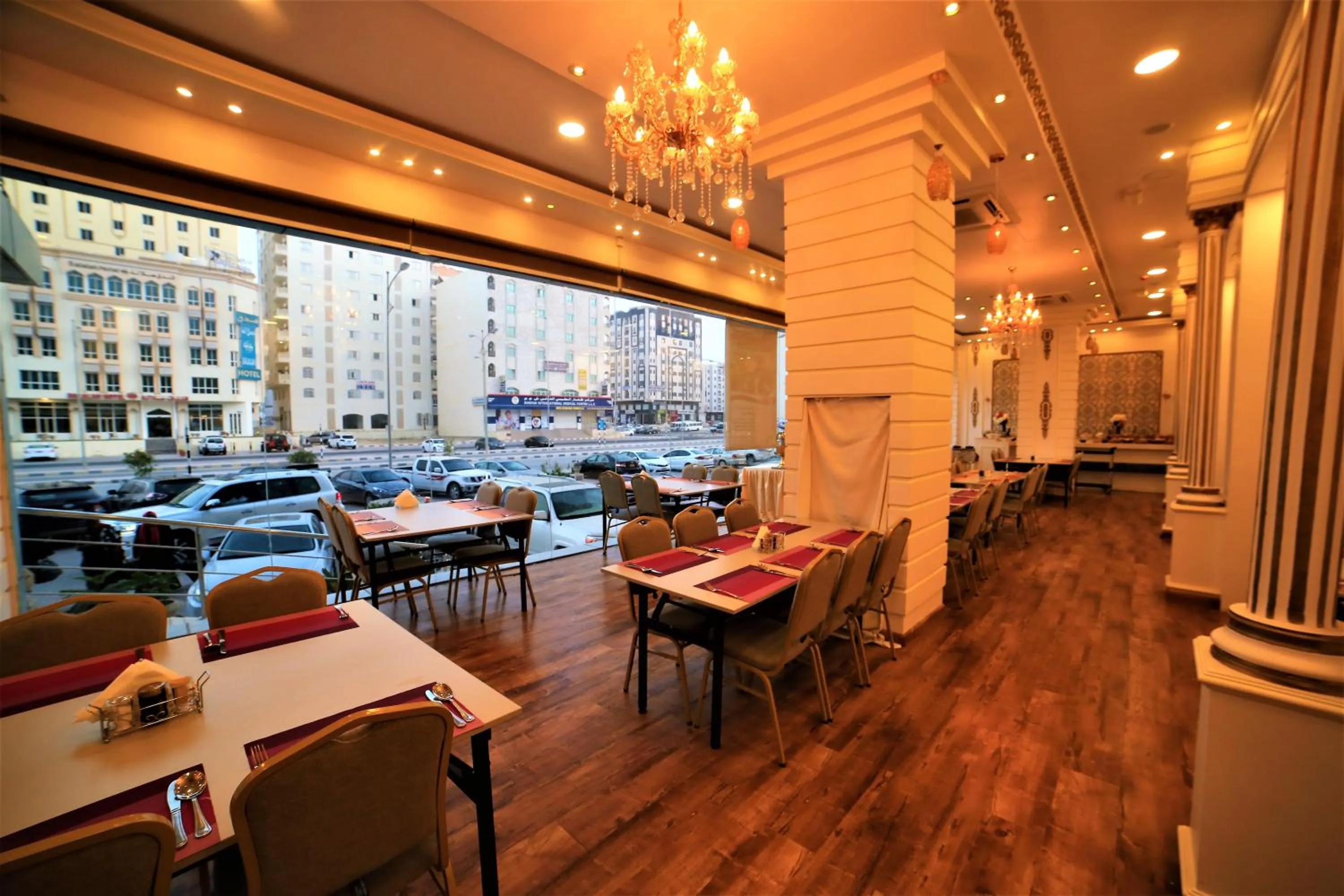 On site in Al Dyafa Hotel Suites