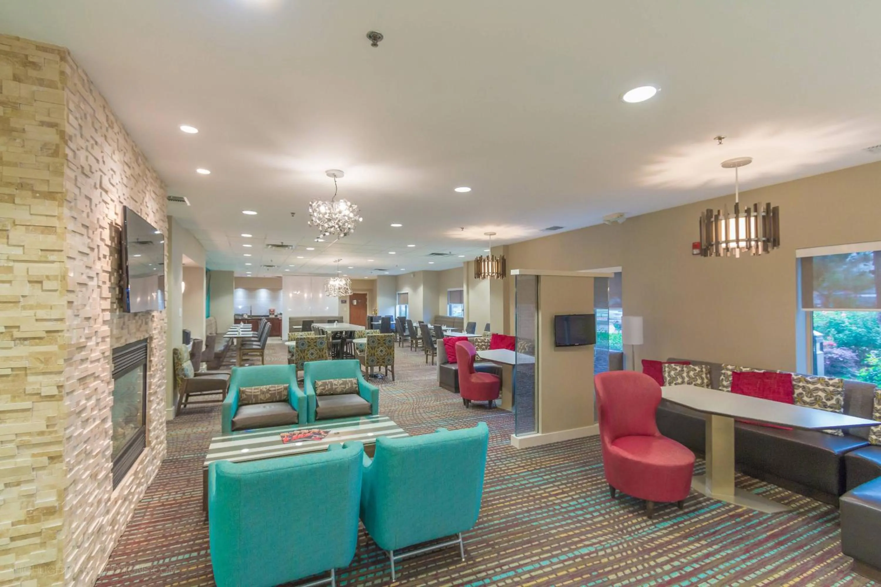 Lobby or reception in Residence Inn Fort Worth Alliance Airport