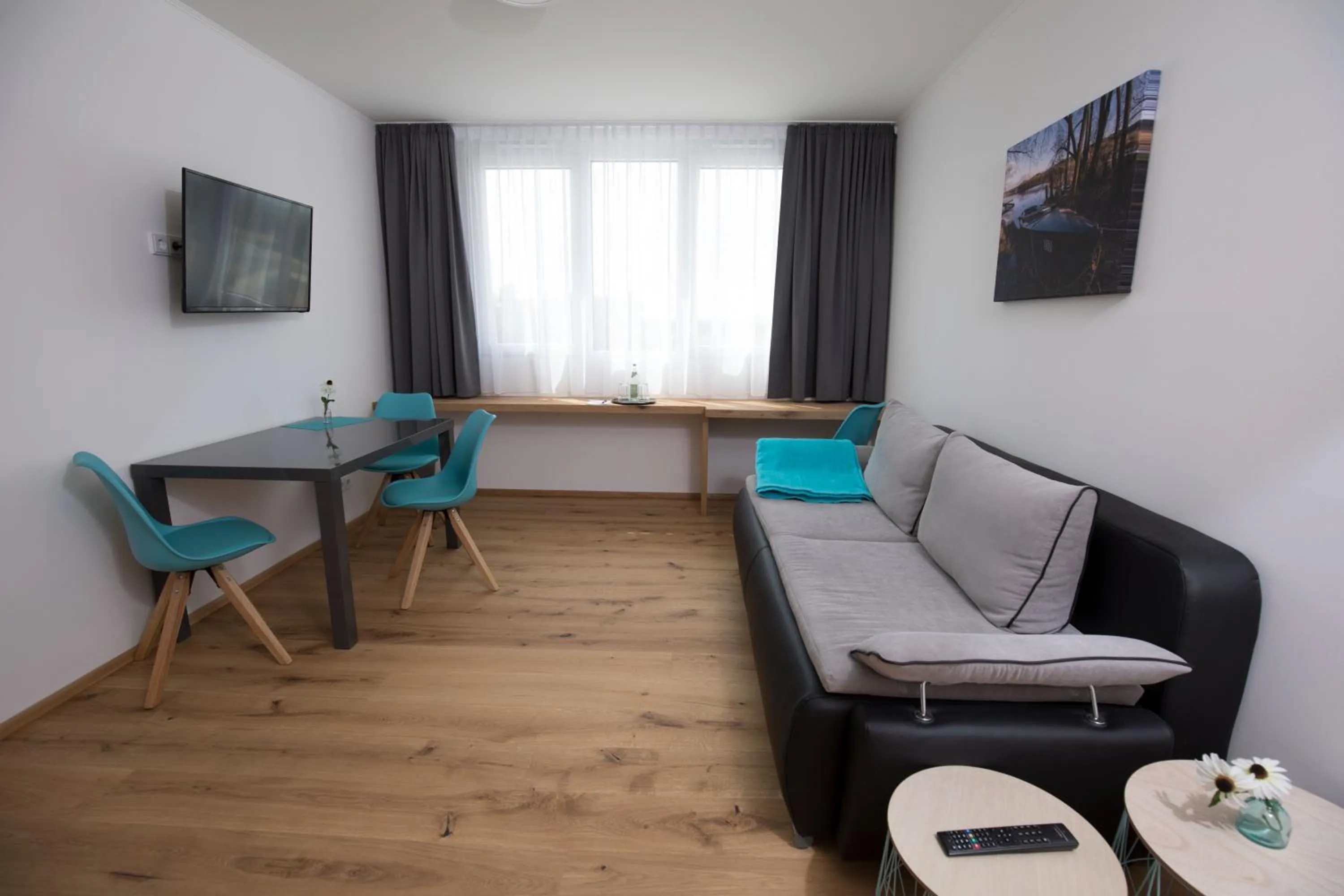 Living room in motel isar | 24h/7 checkin
