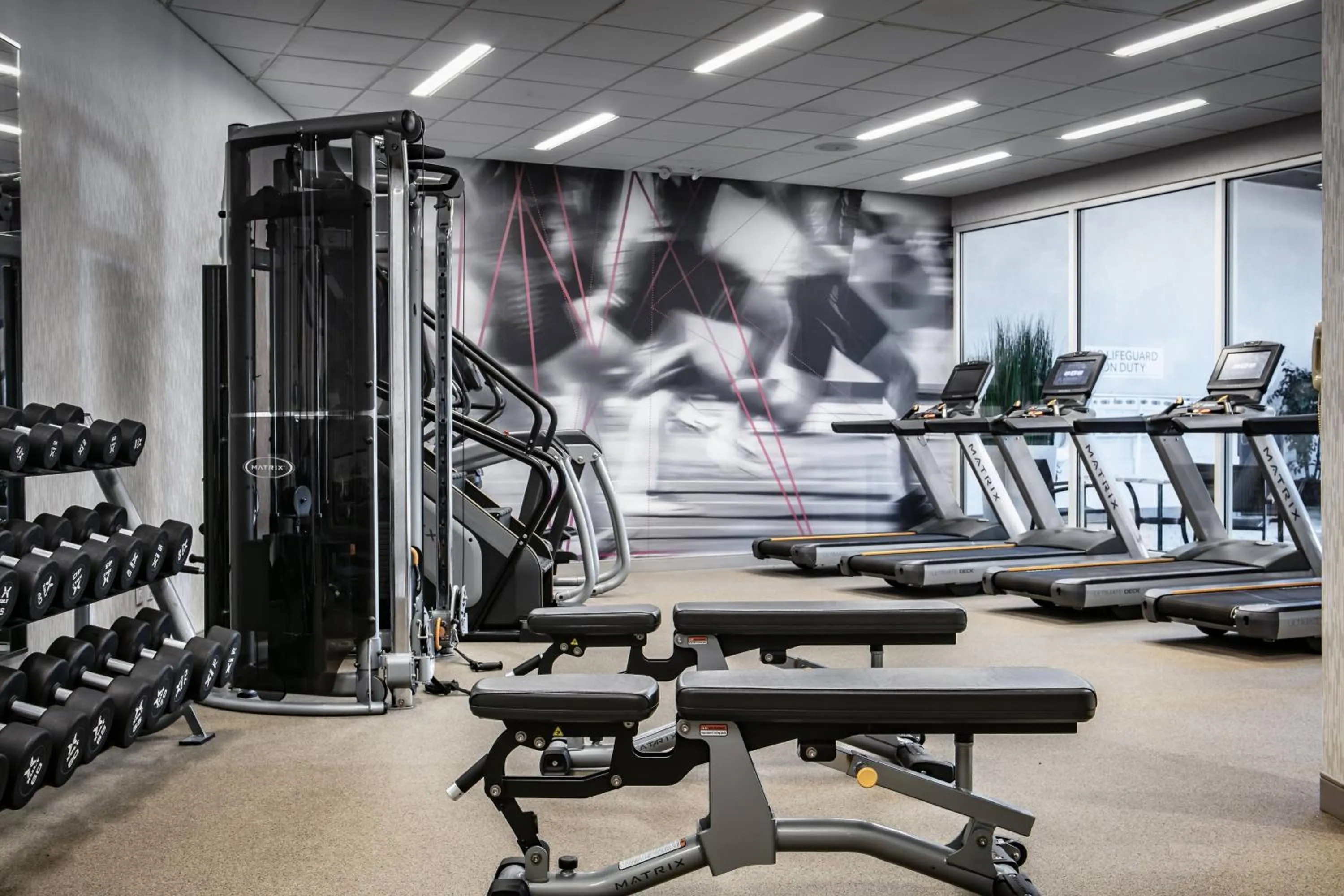 Fitness centre/facilities in West Des Moines Marriott