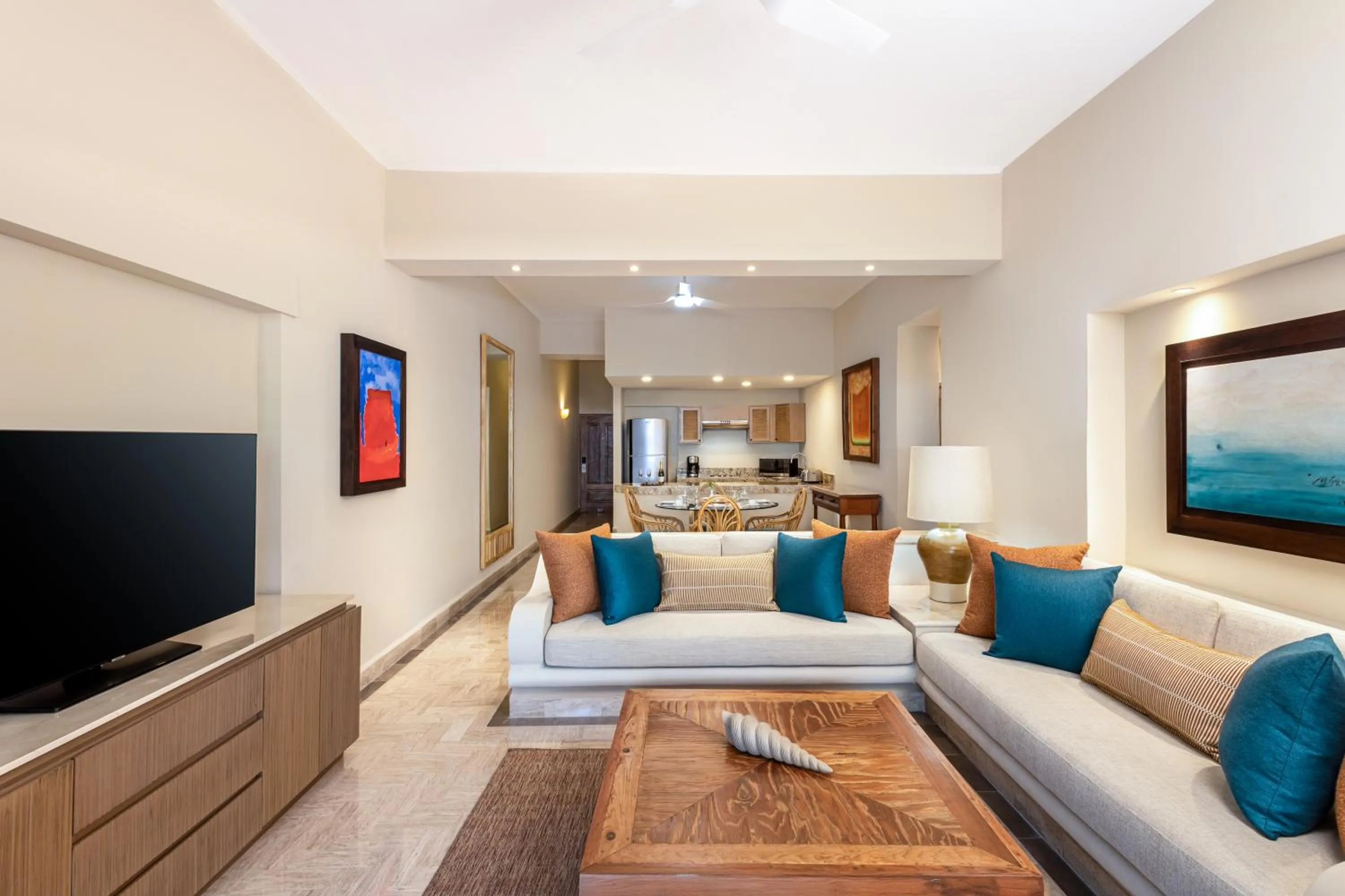 Living room in Velas Vallarta Suite Resort All-Inclusive