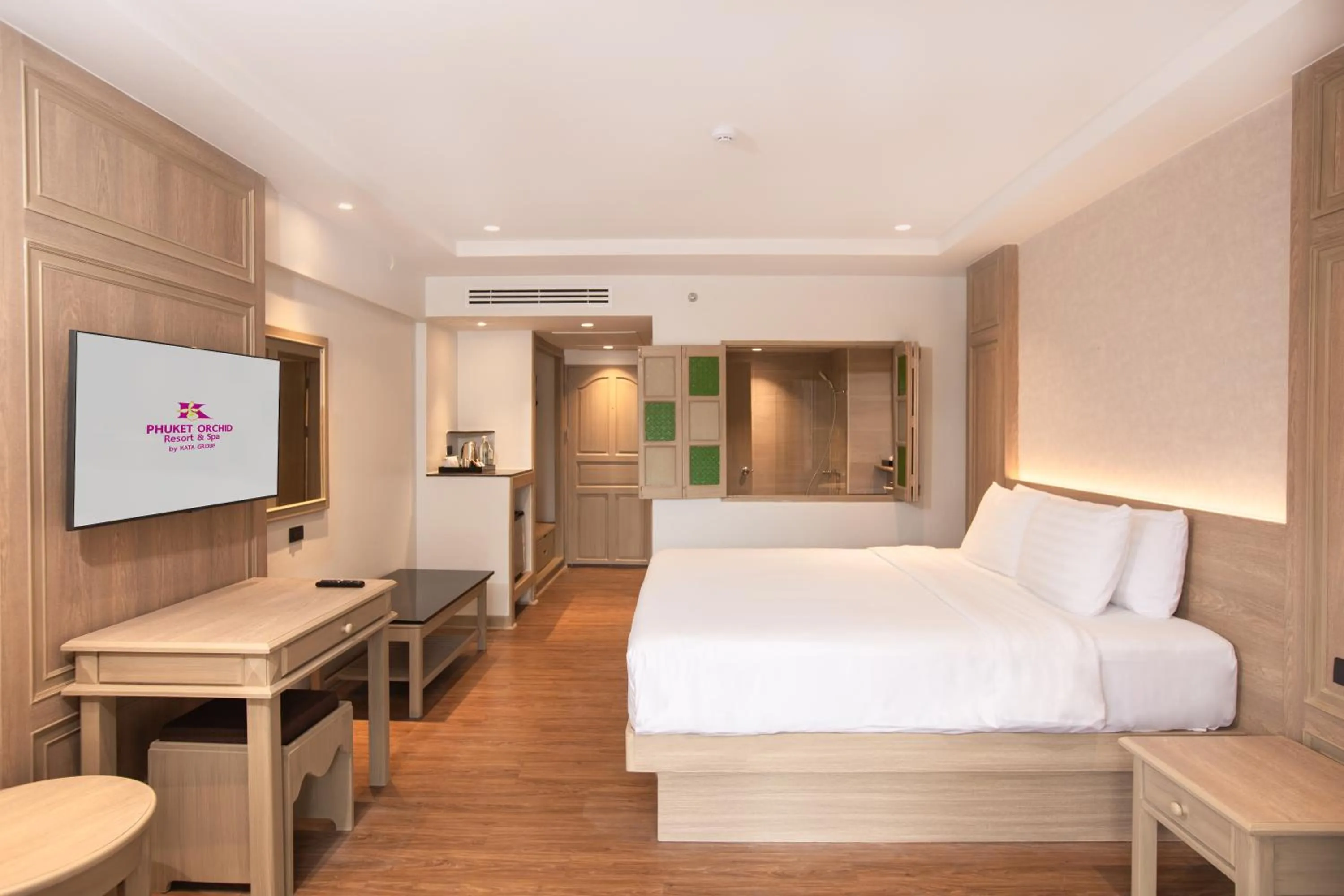 Bed in Phuket Orchid Resort and Spa