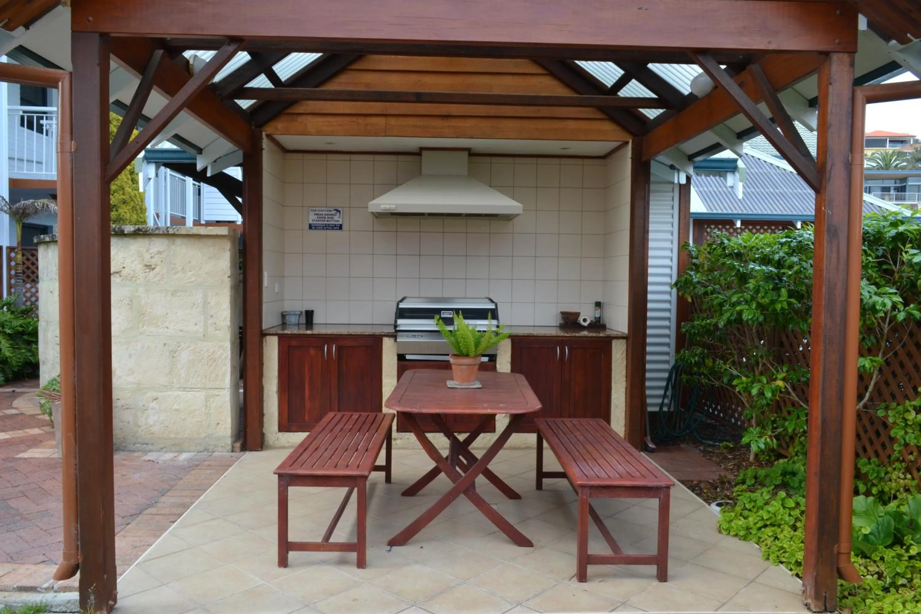 BBQ facilities in Dolphin Lodge Albany - Self Contained Apartments at Middleton Beach