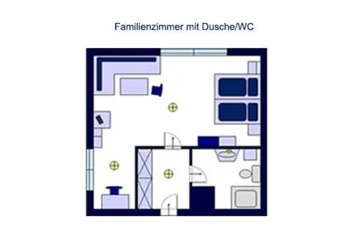 Floor plan in Hotel Bella
