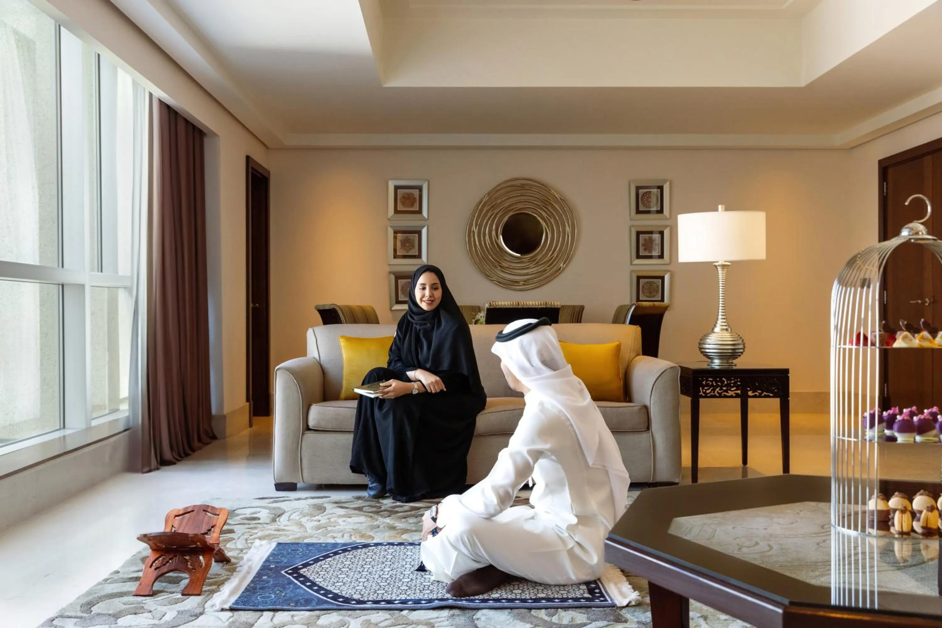 Living room in Makkah Clock Royal Tower, A Fairmont Hotel