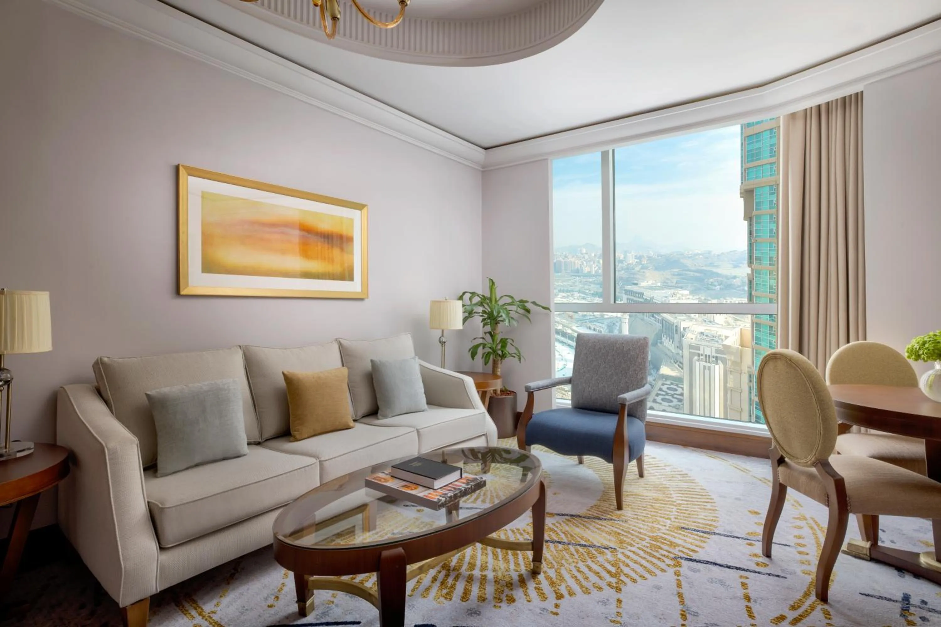 Living room in Raffles Makkah Palace