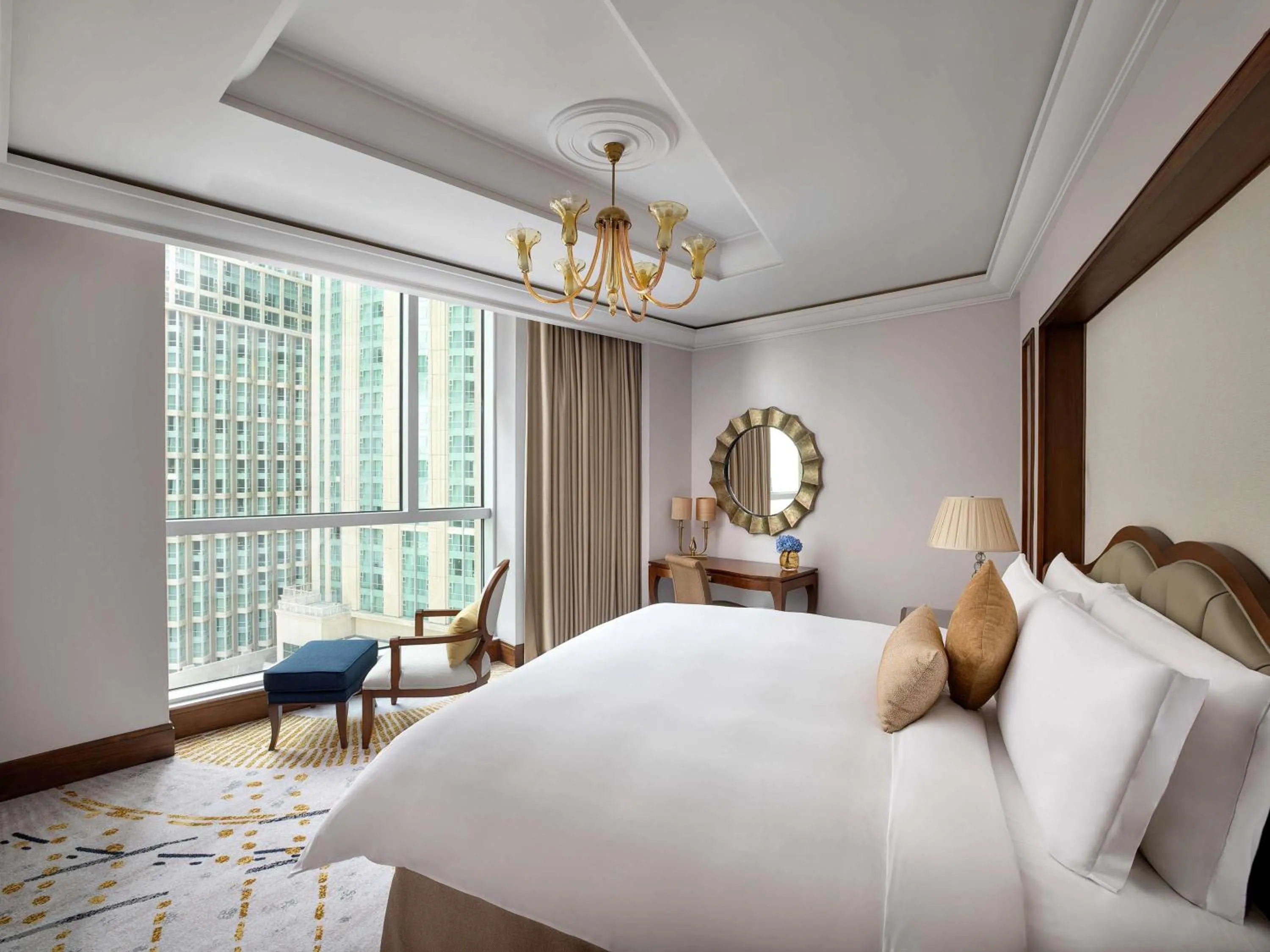 Bedroom, Bed in Raffles Makkah Palace