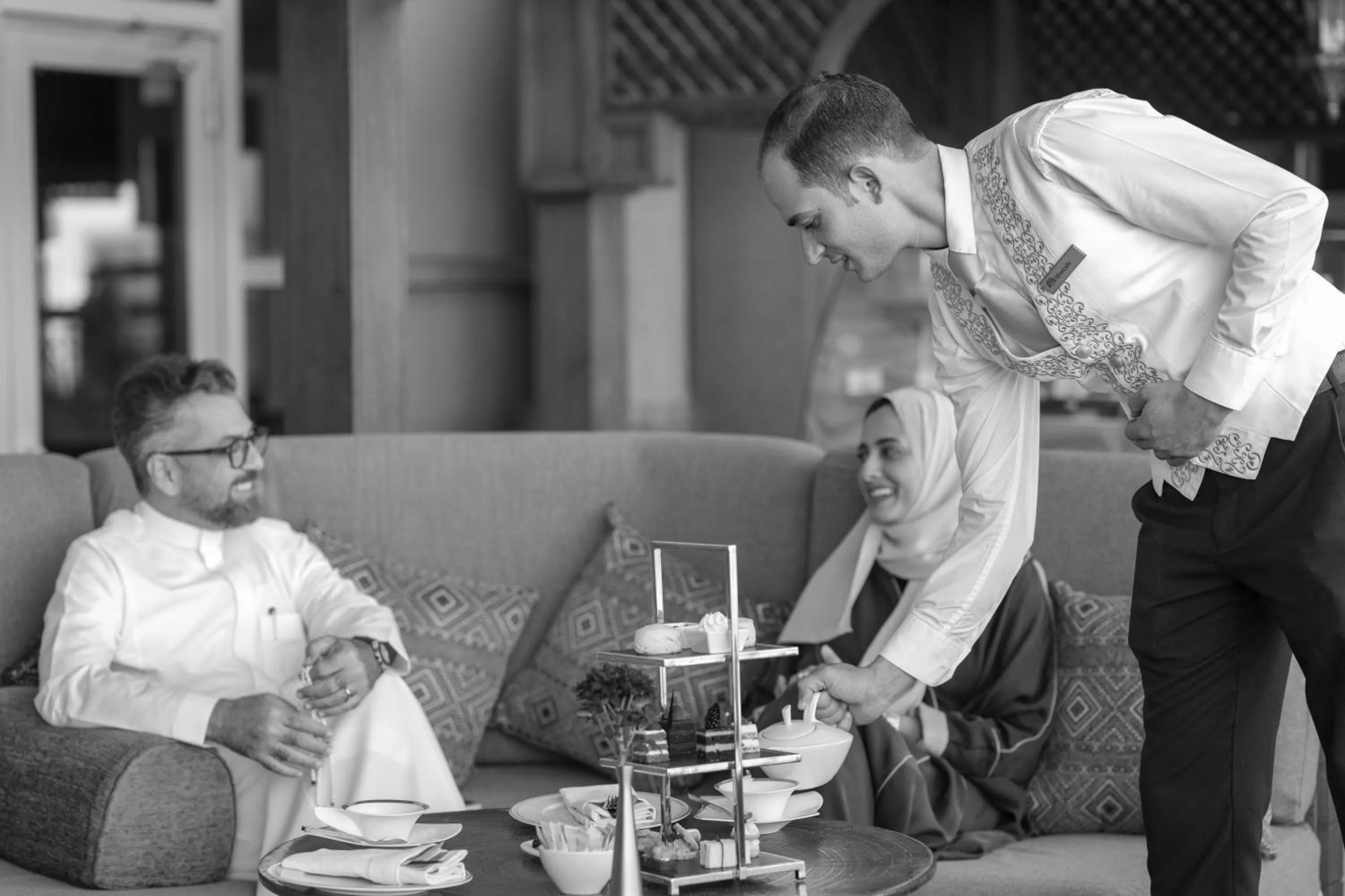 Guests in Raffles Makkah Palace